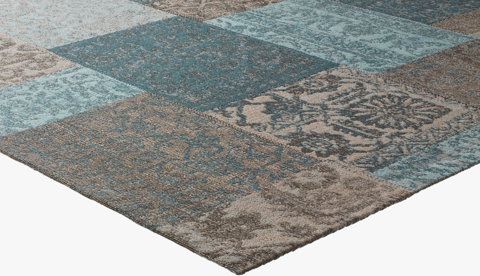 heine home Teppich - türkis-grau