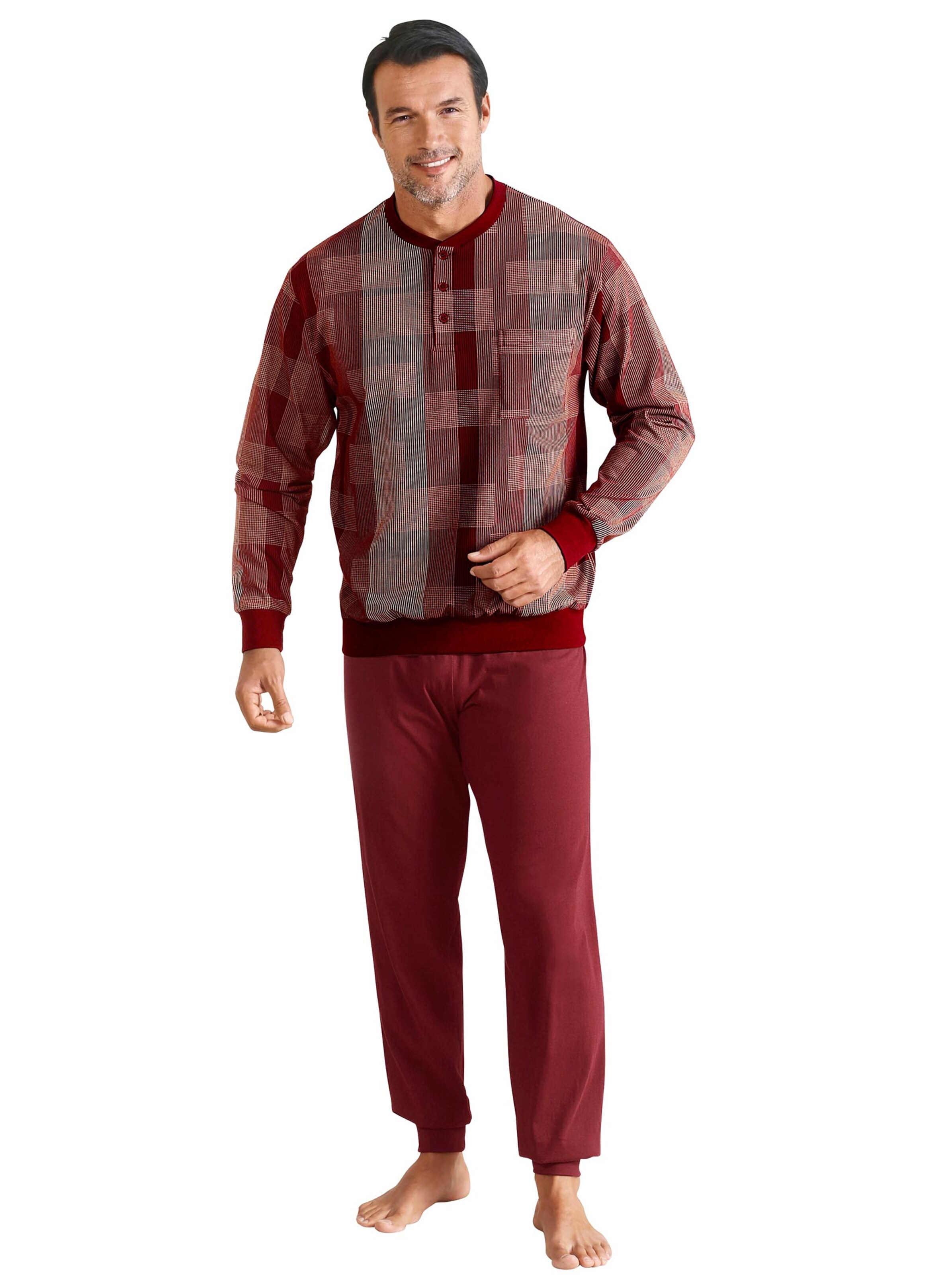 Schlafanzug - weinrot