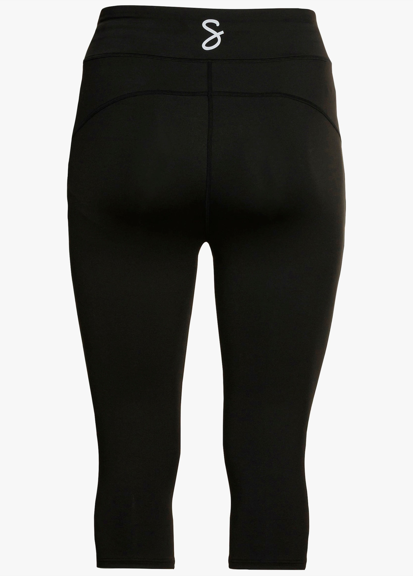 sheego Funktionstights in Caprilänge - schwarz