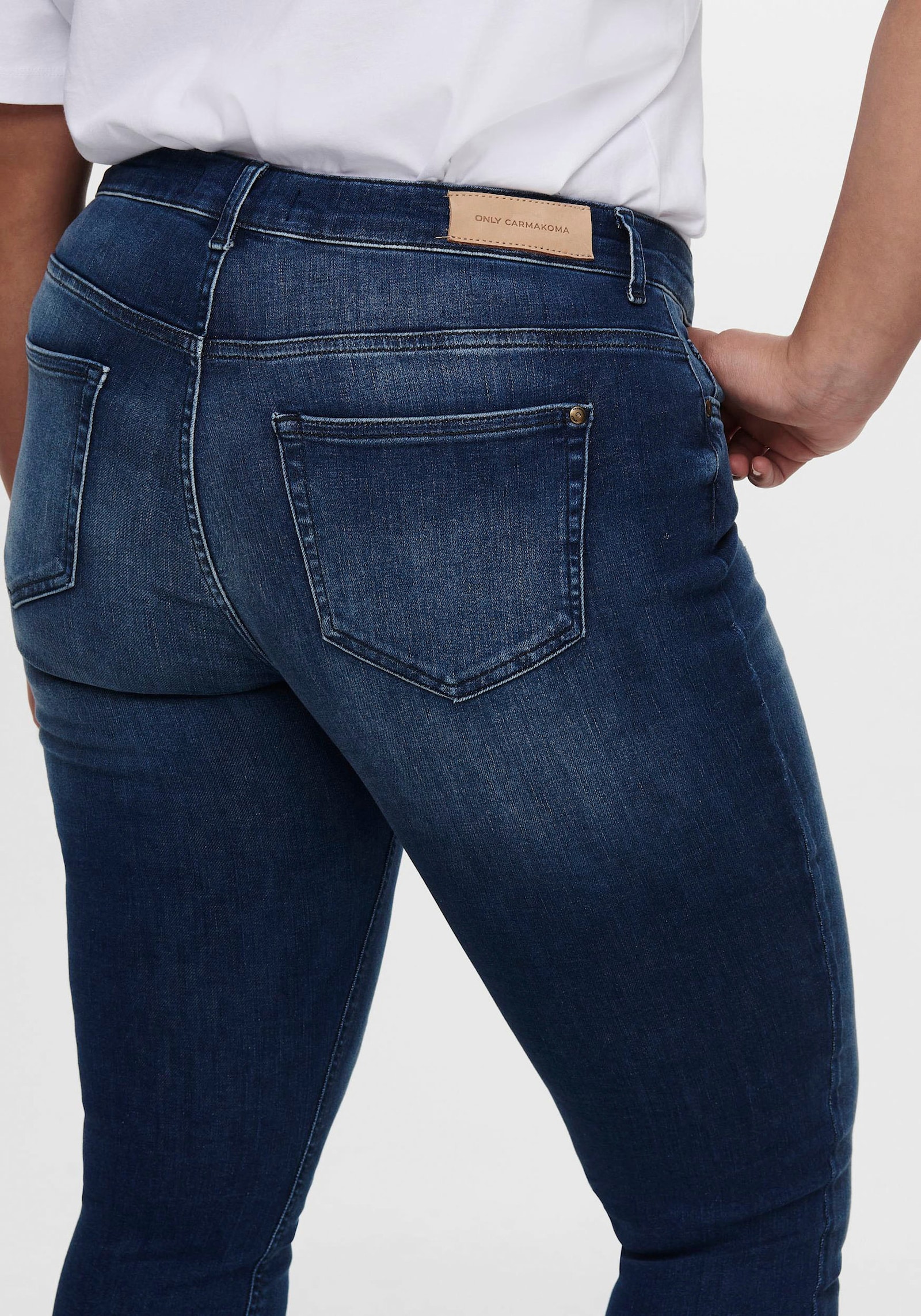 Skinny-fit-Jeans - blue-used