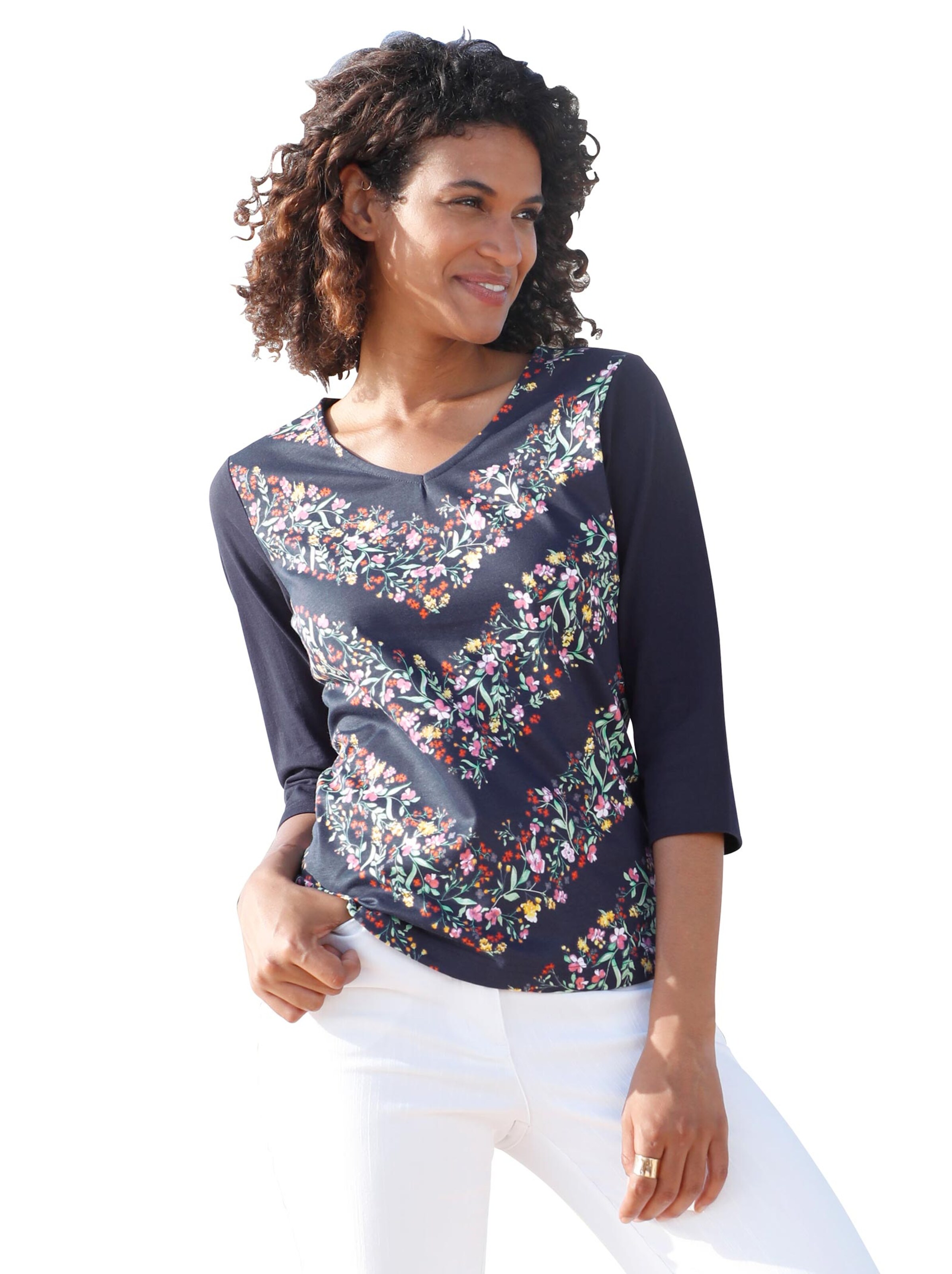 Shirt - marine-gemustert