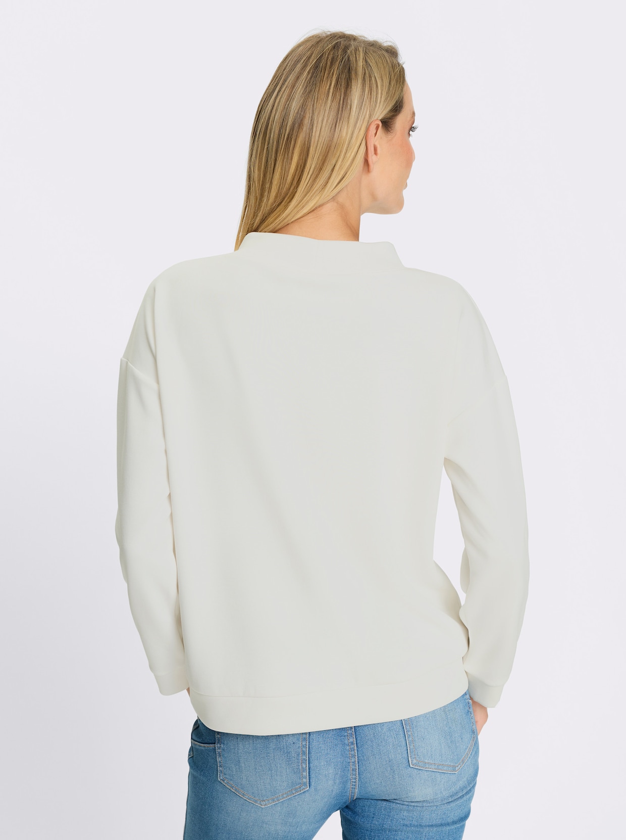 heine Stehkragenshirt - ecru