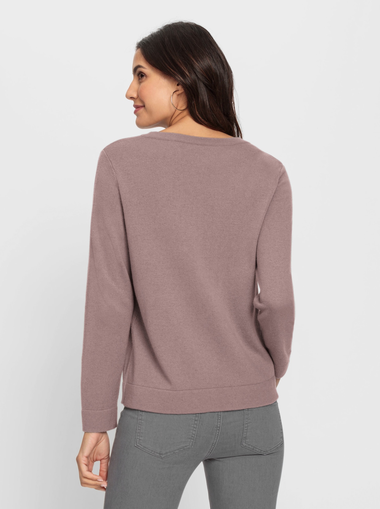 Pullover met lange mouwen - mauve