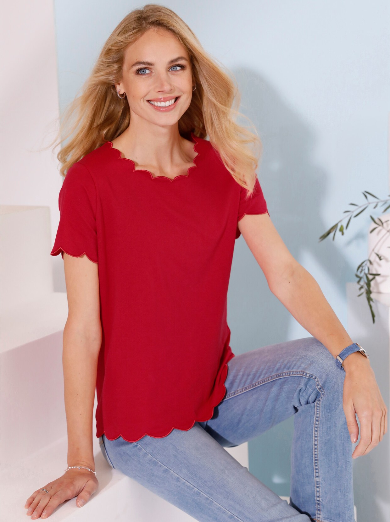 Shirt met korte mouwen - rood