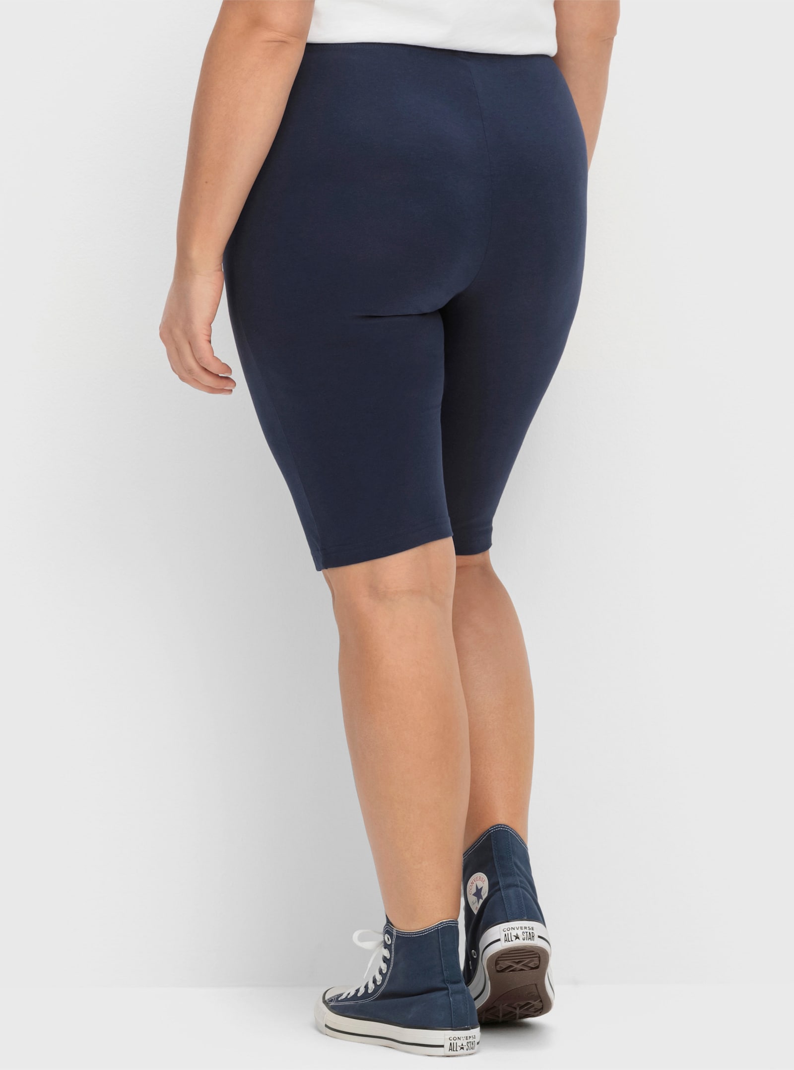 sheego Fietsbroek in knielang model - marine