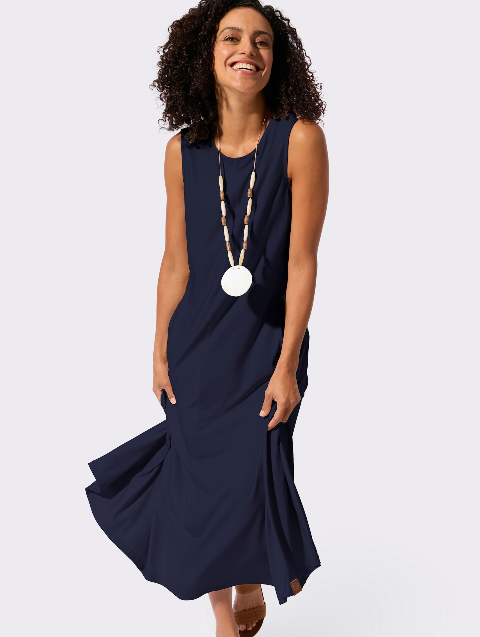 Sommerkleid in Bahnenform - marine