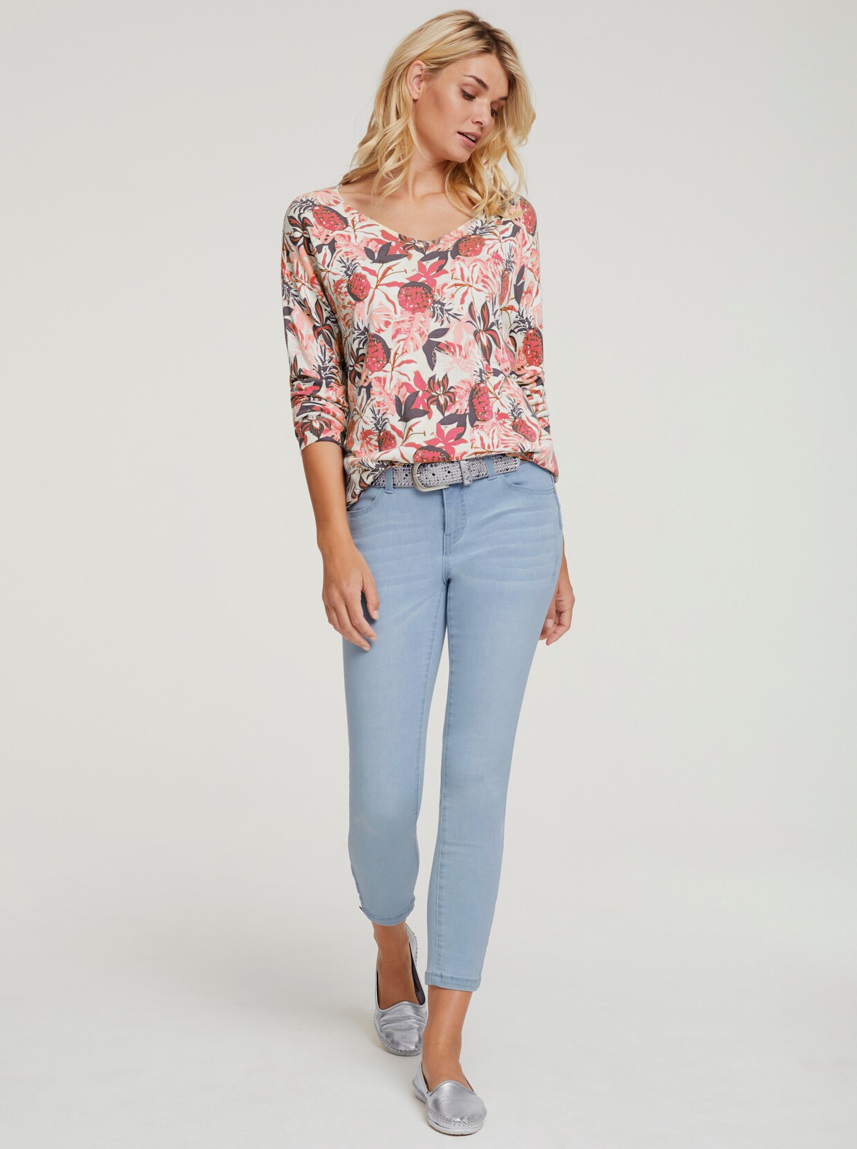 heine Pullover met print - oudroze/champagne