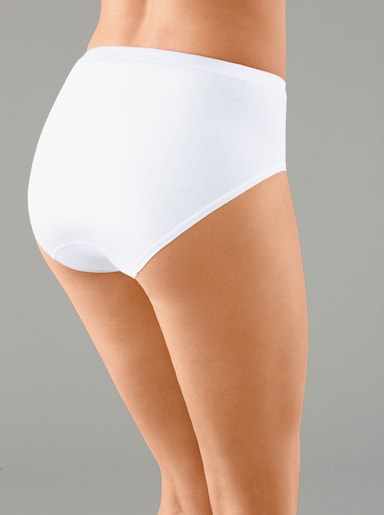 Schiesser Hüftslip in Feinripp-Qualität - weiss