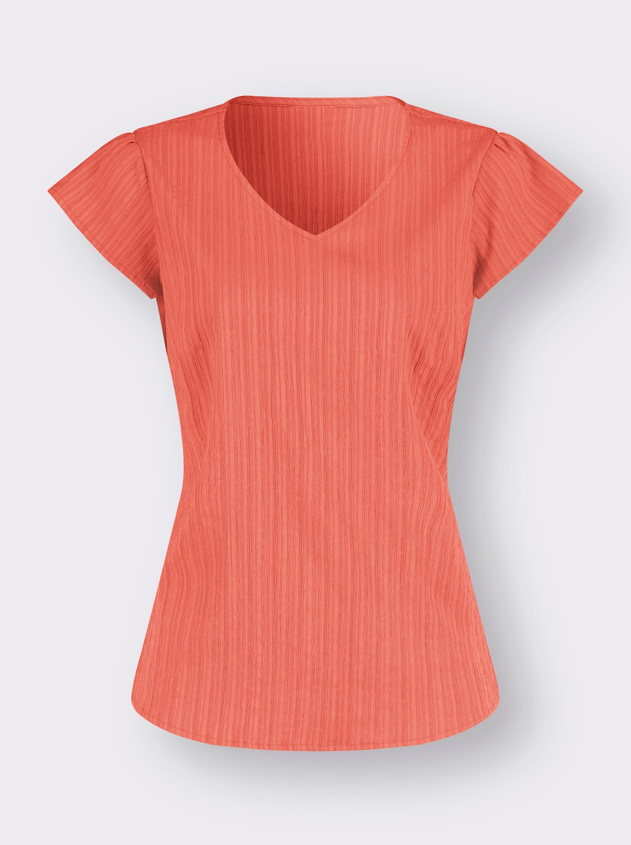 Blouse met korte mouwen - grapefruit