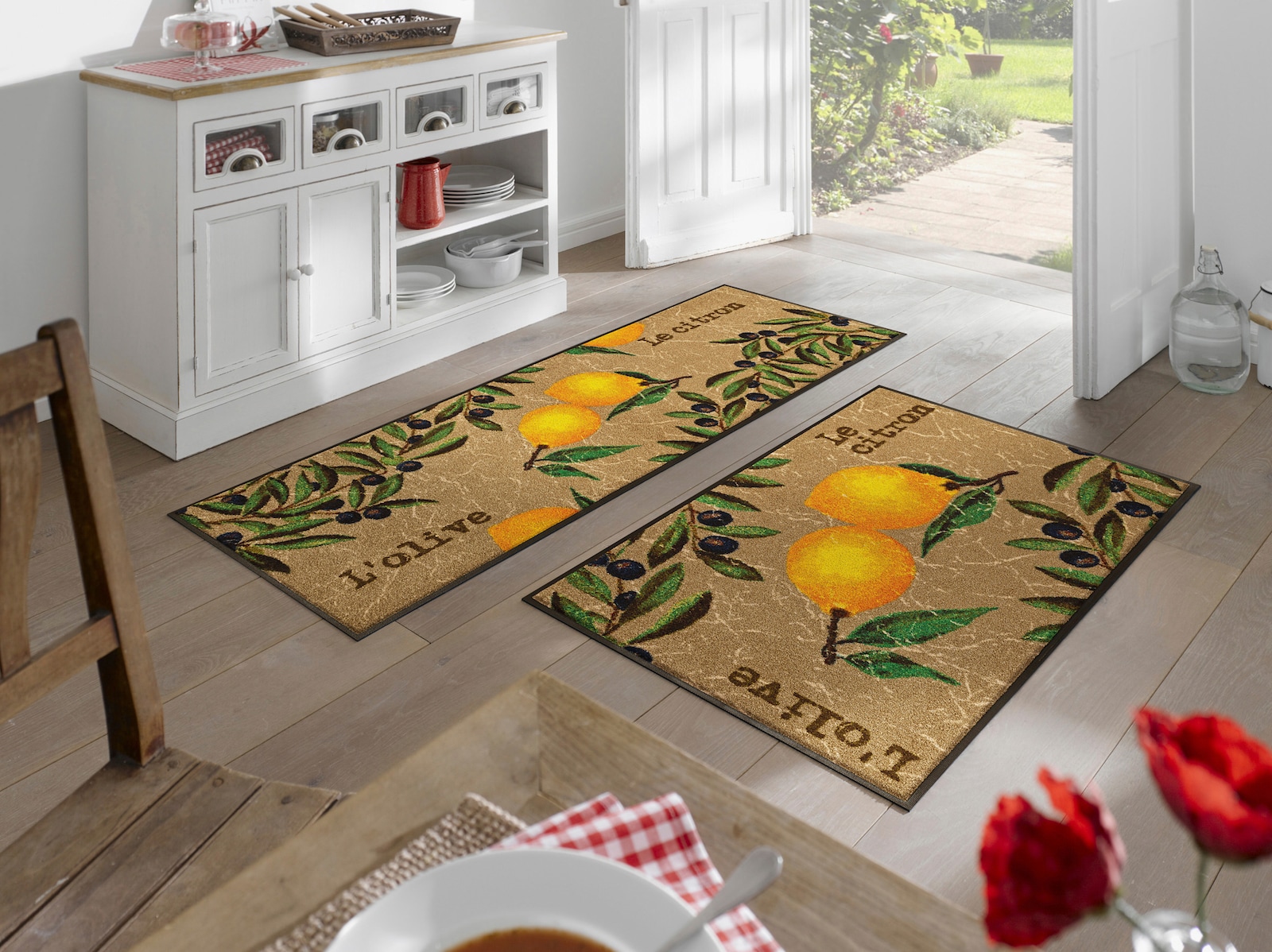 wash+dry by Kleen-Tex Fußmatte - ocker