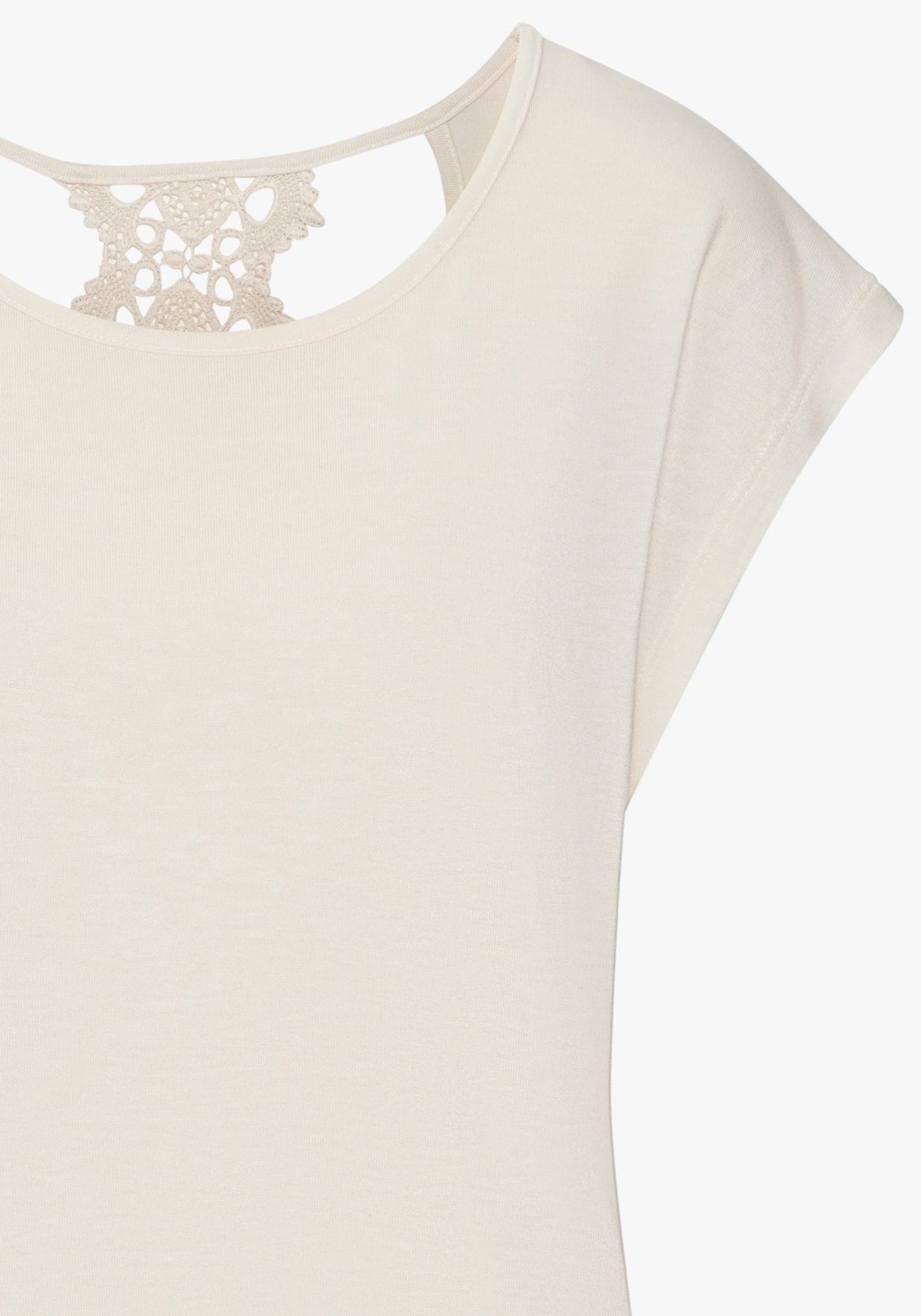 LASCANA T-shirt à manches courtes - crème