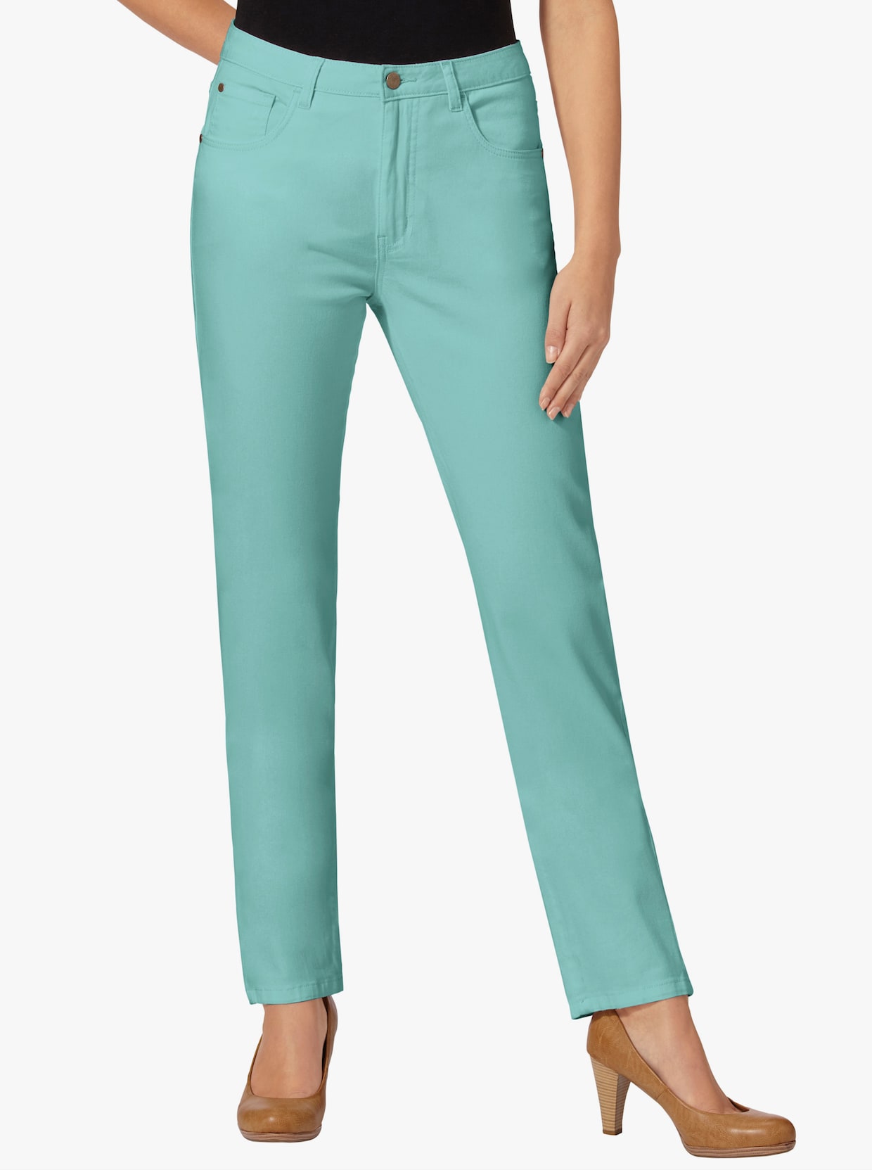 5-Pocket-Jeans - aqua