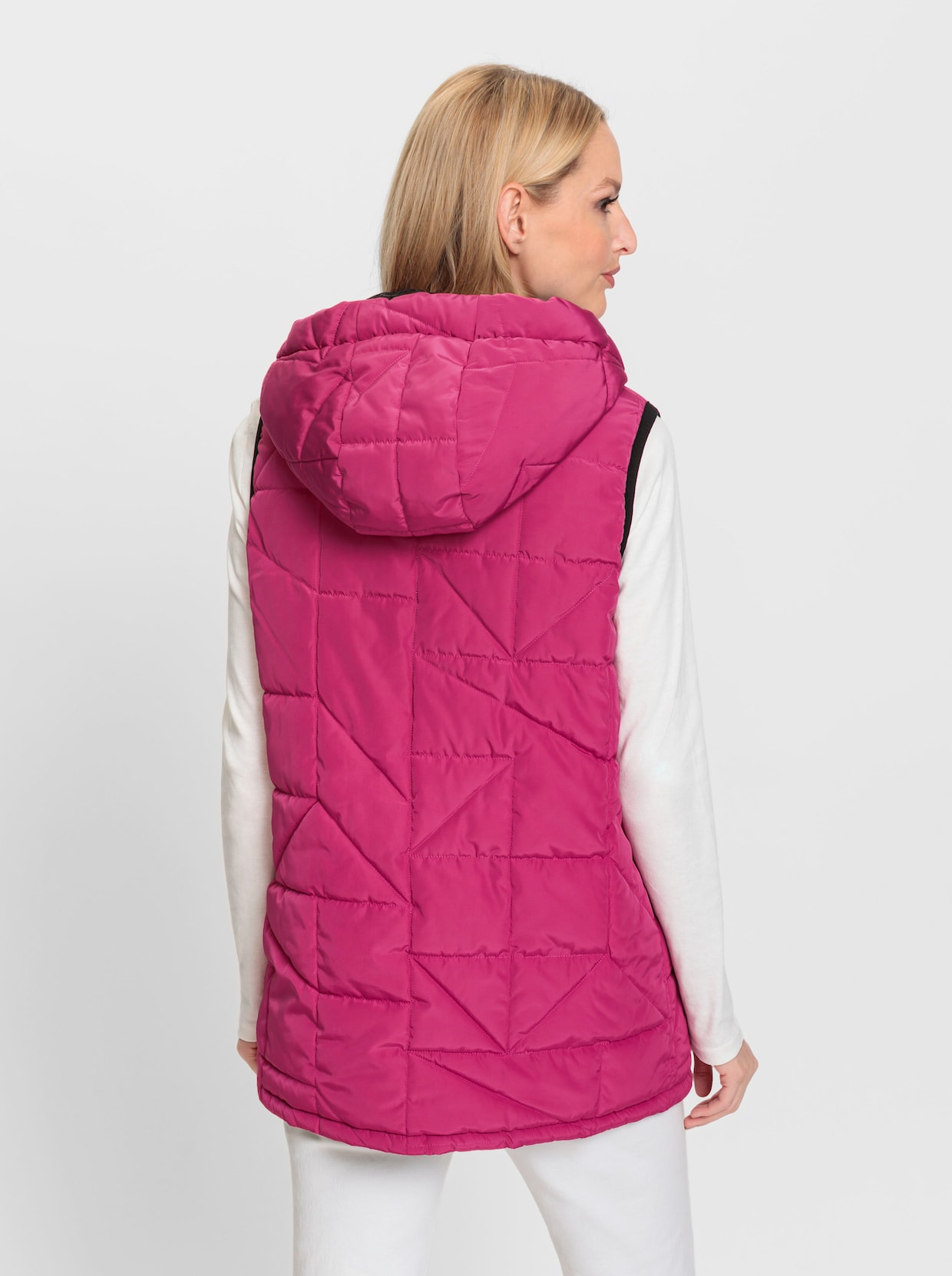 heine Doorgestikte bodywarmer - fuchsia