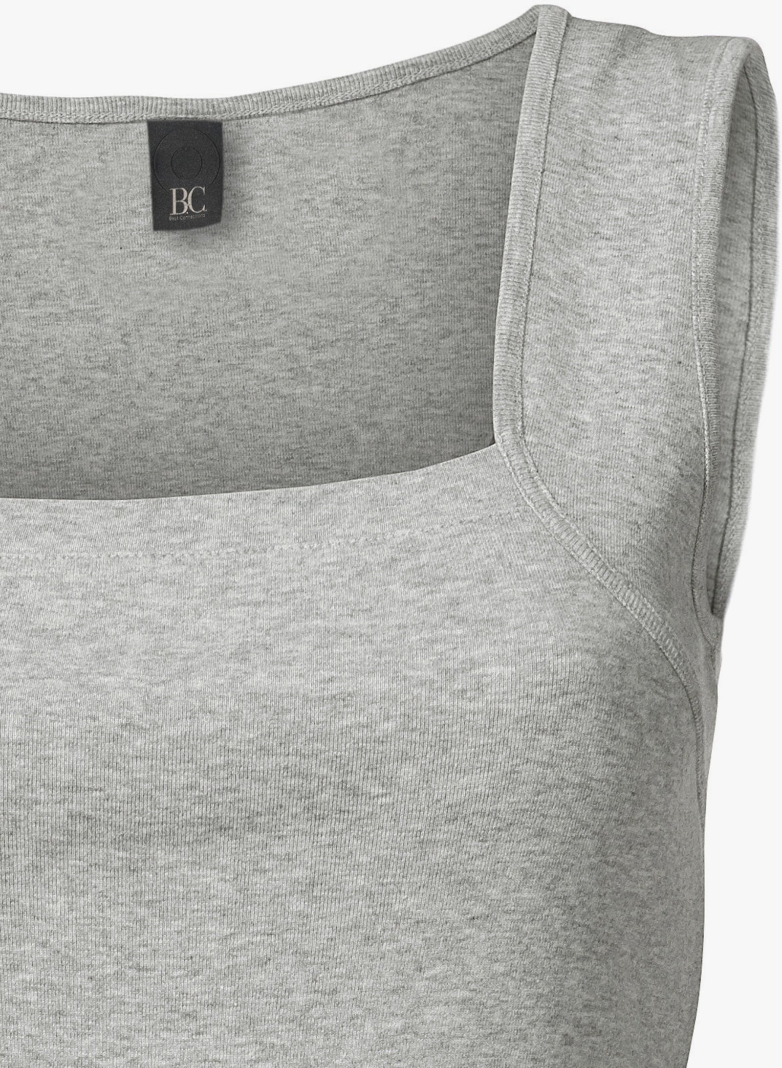 heine Linne med fyrkantig ringning - grå-melerad