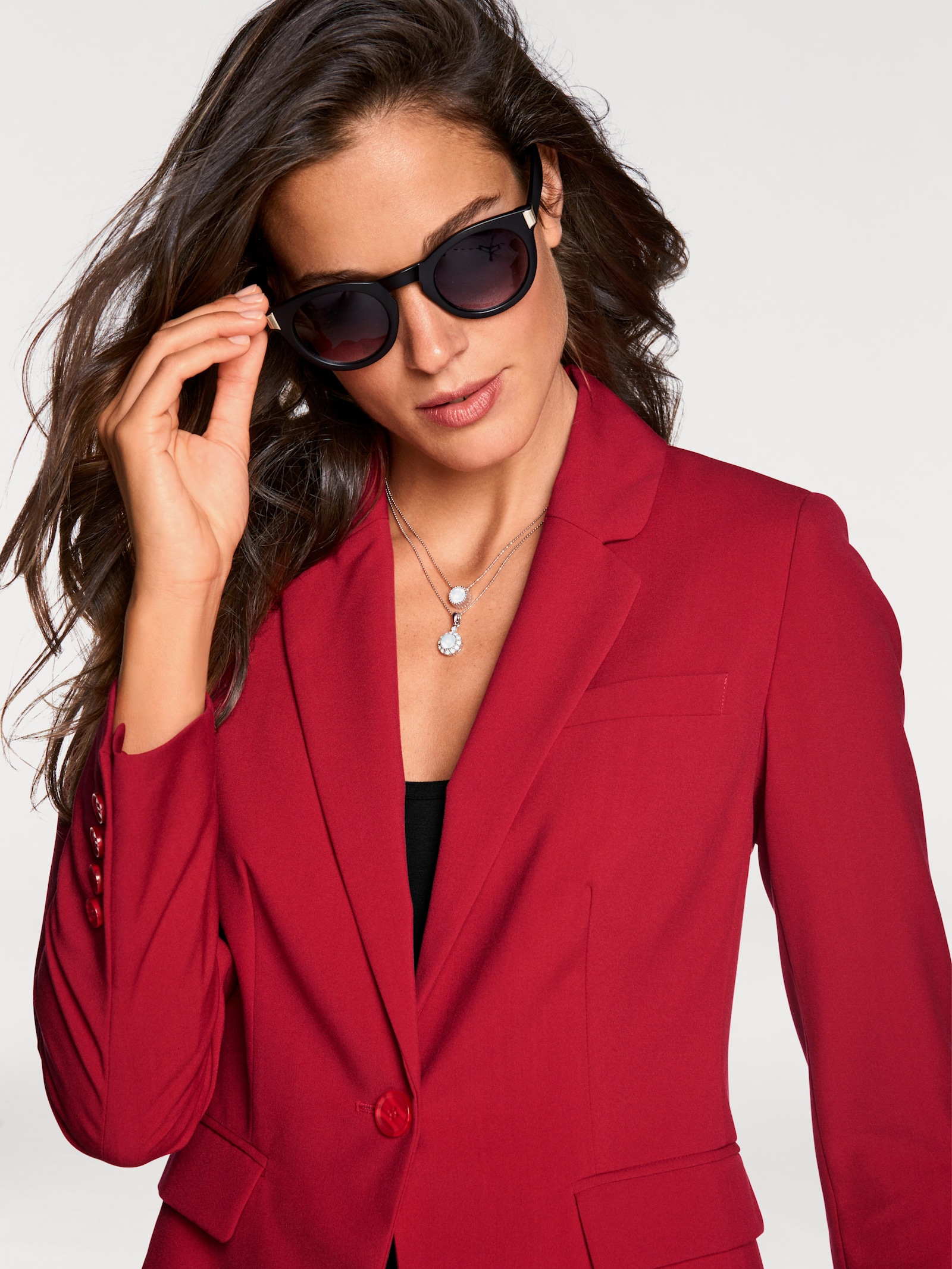 heine Hosenanzug mit seitlichen Taschen - rot