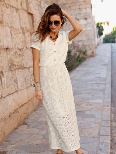 Jerseykleid - champagner