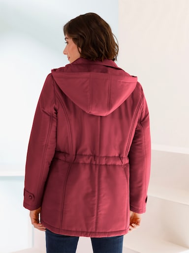 Steppjacke mit Weitenregulierung - weinrot