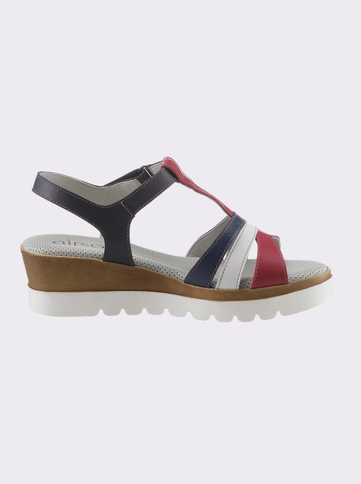 airsoft modern+ Sandalette - dunkelblau-rot