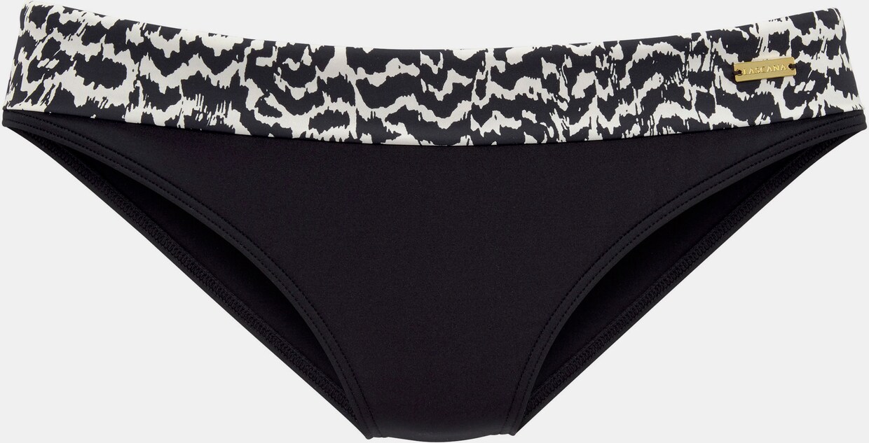 LASCANA Bikini-Hose - schwarz-creme