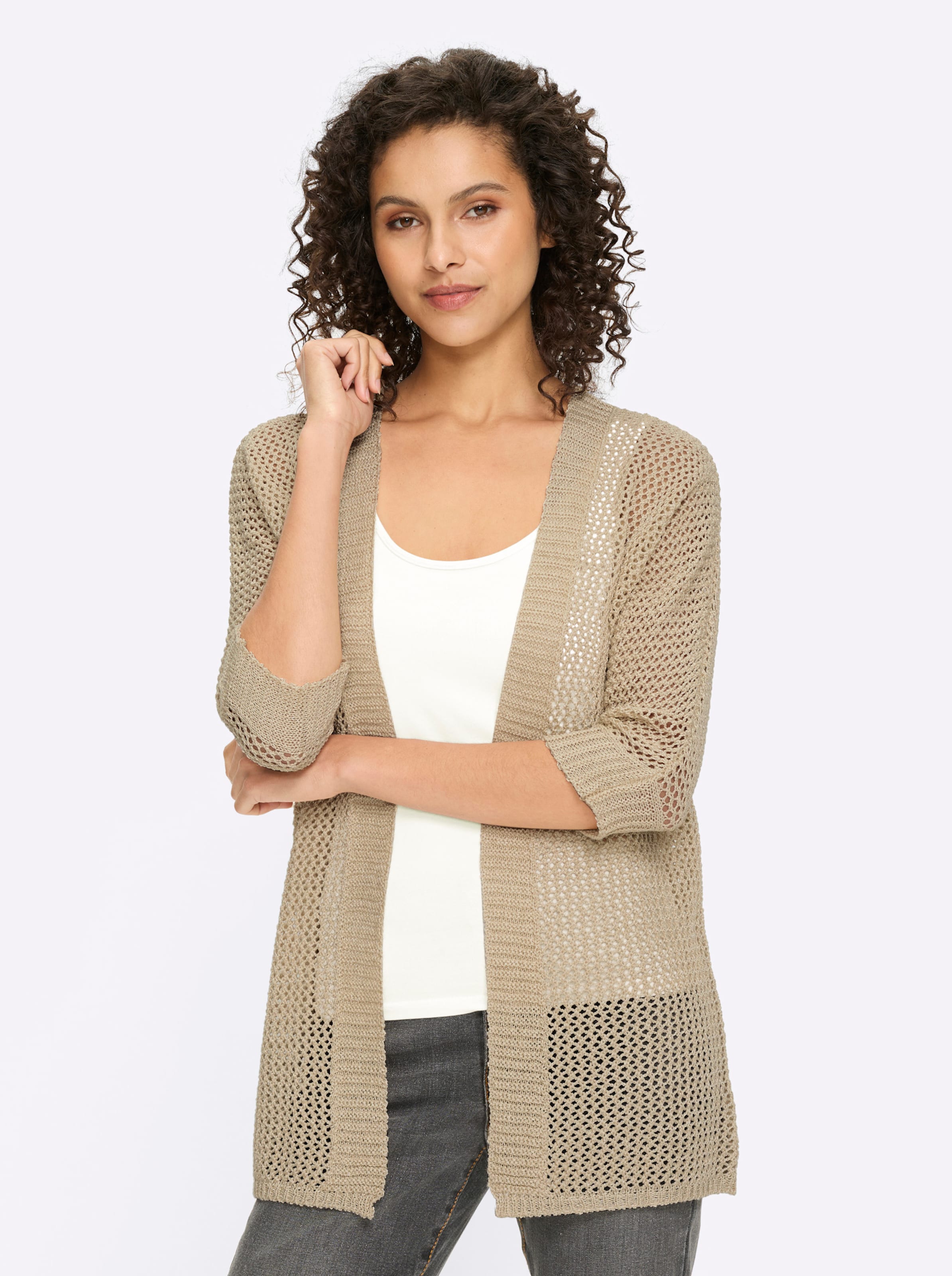 Ajourstrickjacke