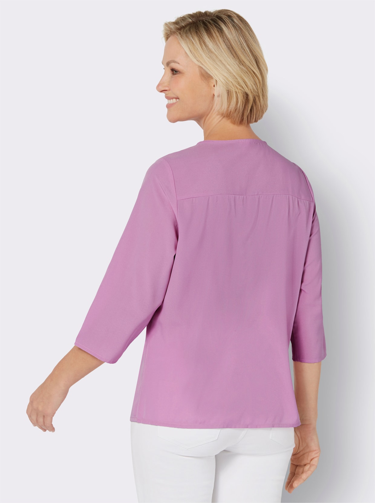Comfortabele blouse - orchidee