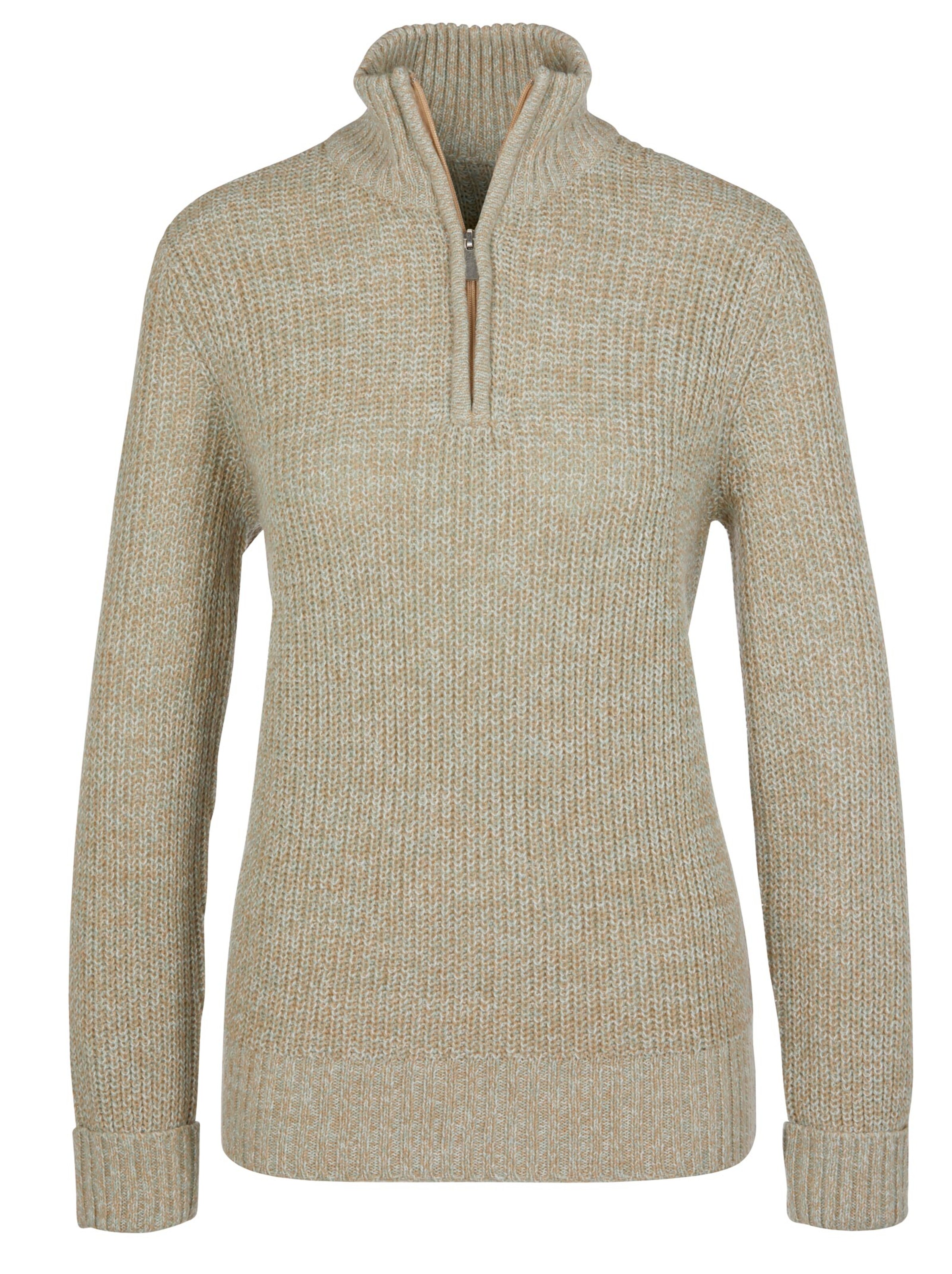 Pullover - taupe-meliert