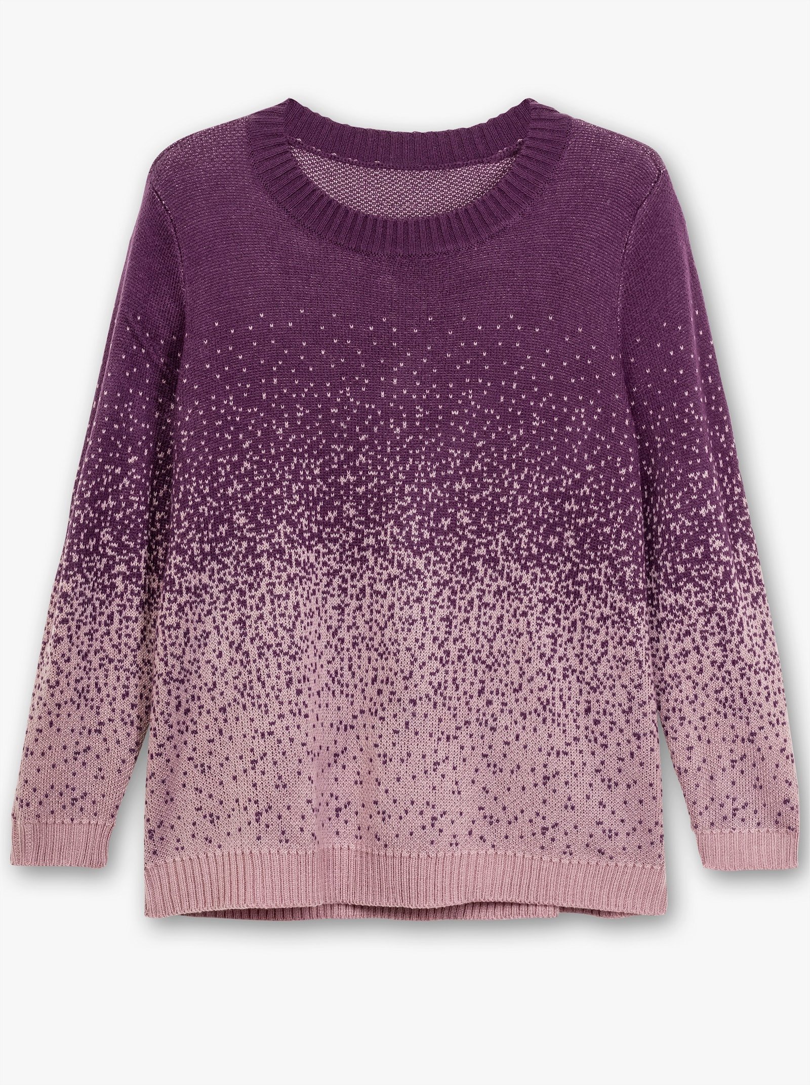 Jacquardpullover aus Jacquard-Strick - traube-gemustert