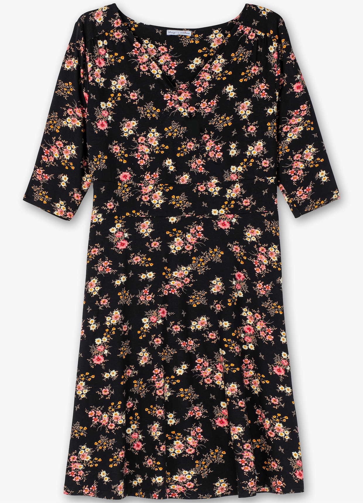 sheego by Joe Browns Jersey jurk - zwart gedessineerd