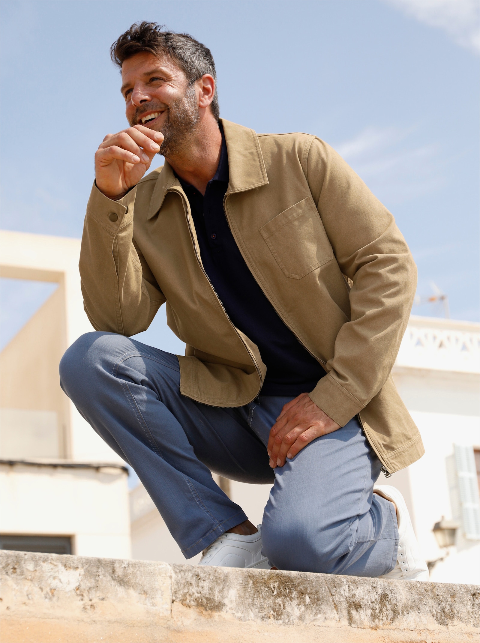 Marco Donati Jacke aus Canvas, Baumwolle - camel