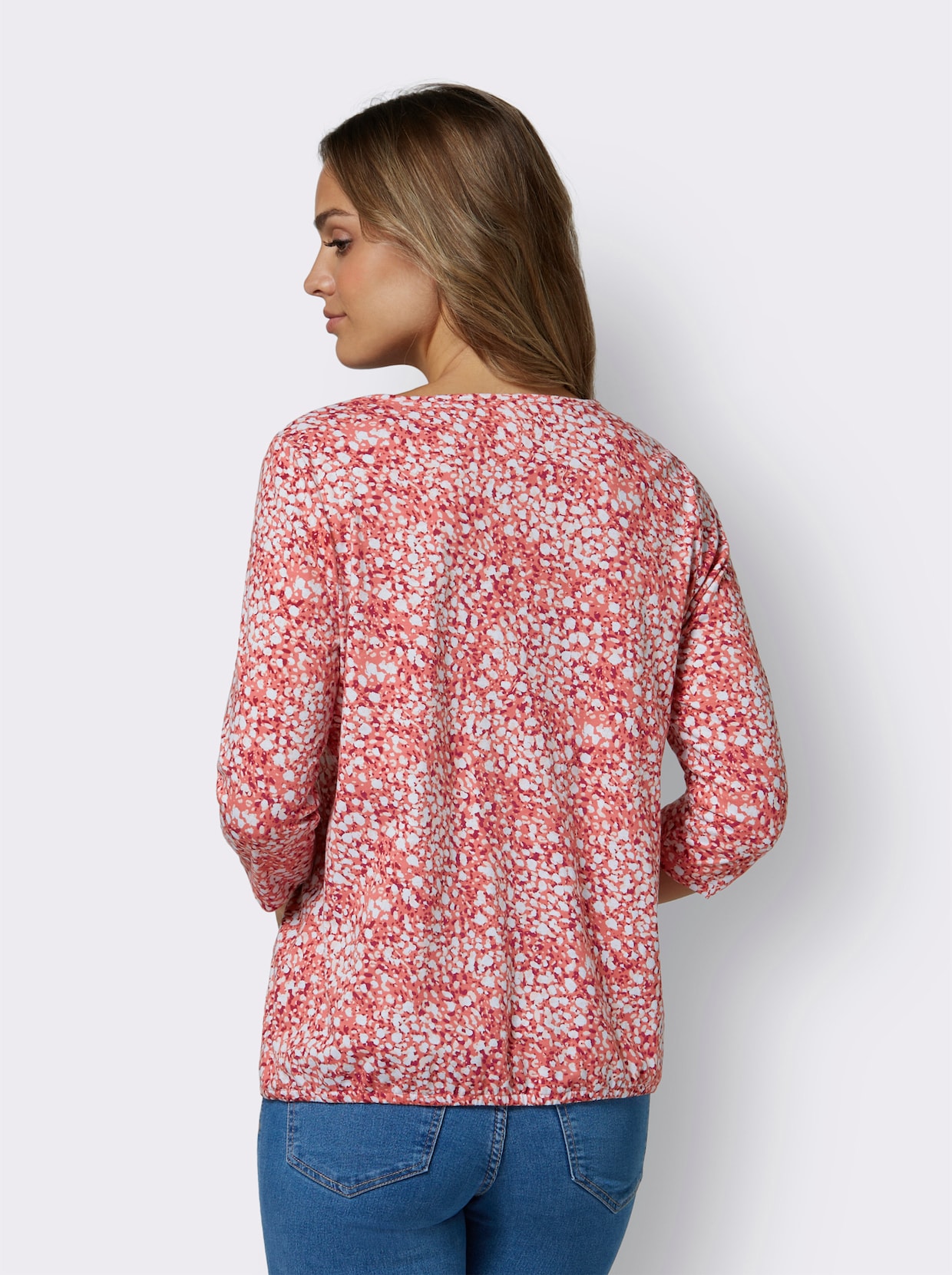 Shirt met 3/4-mouw - flamingo/lichtroze bedrukt