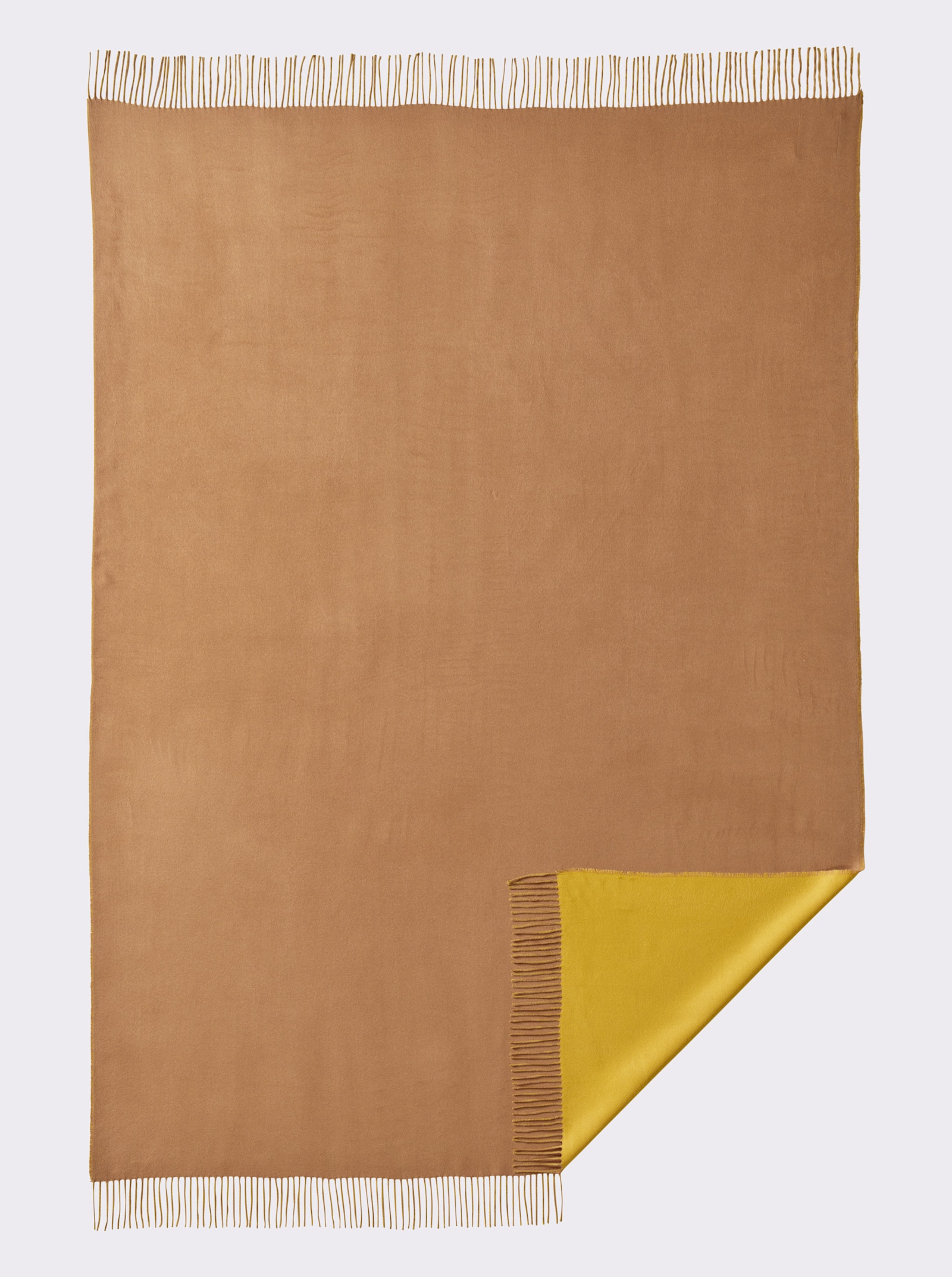 Wohndecke - senfgelb