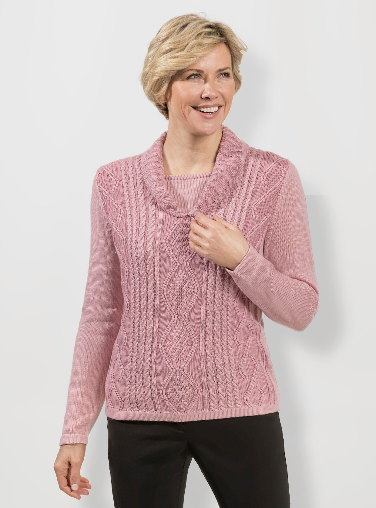 2-in-1-Pullover - hortensie