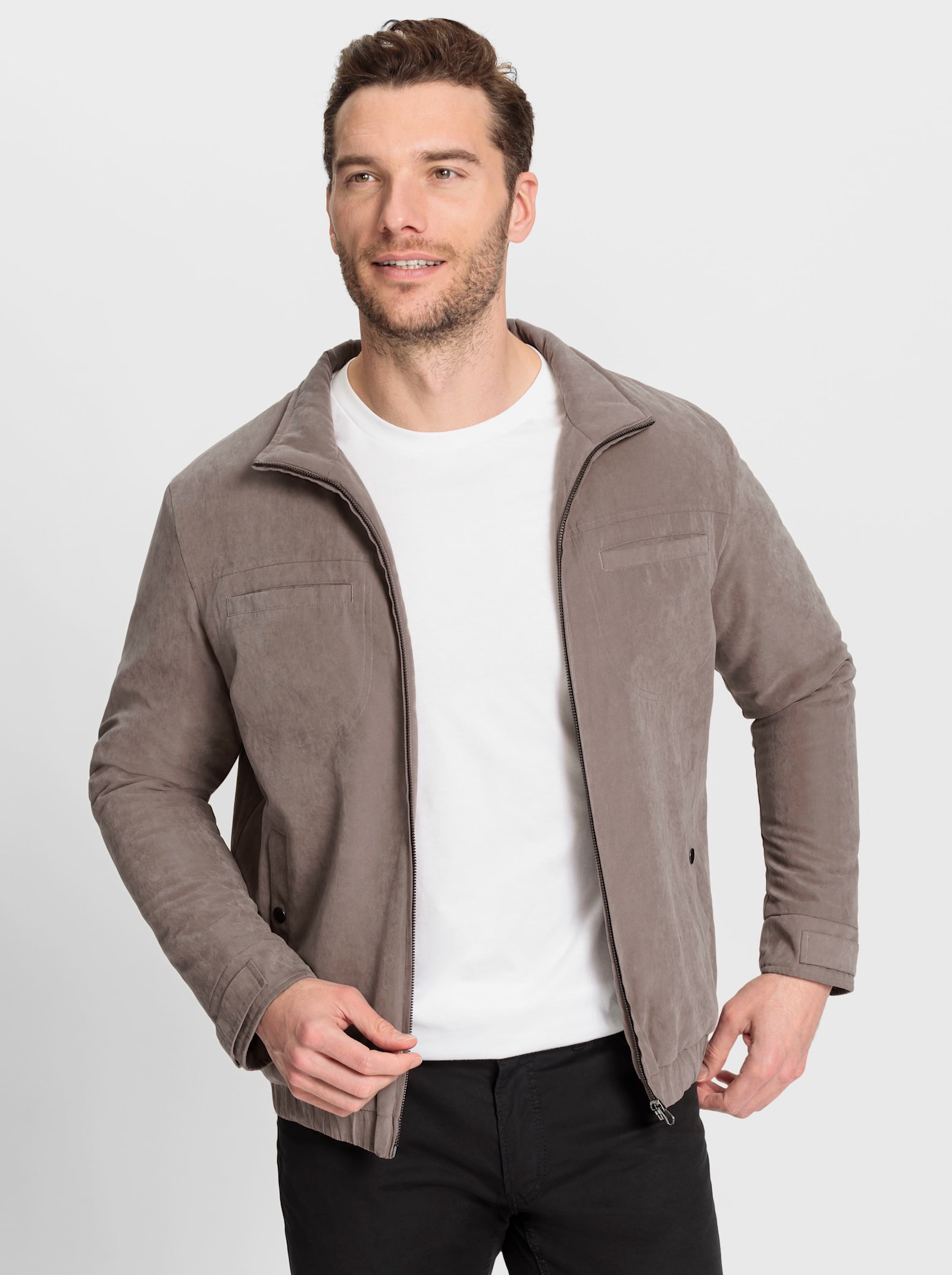 Catamaran Blousonjack, zeer warm - donkertaupe
