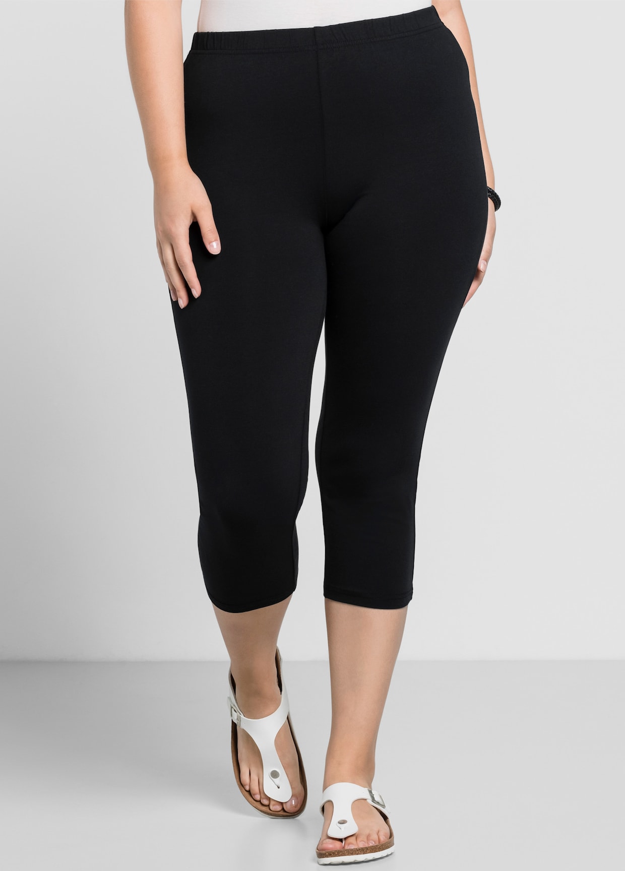sheego Caprilegging - zwart