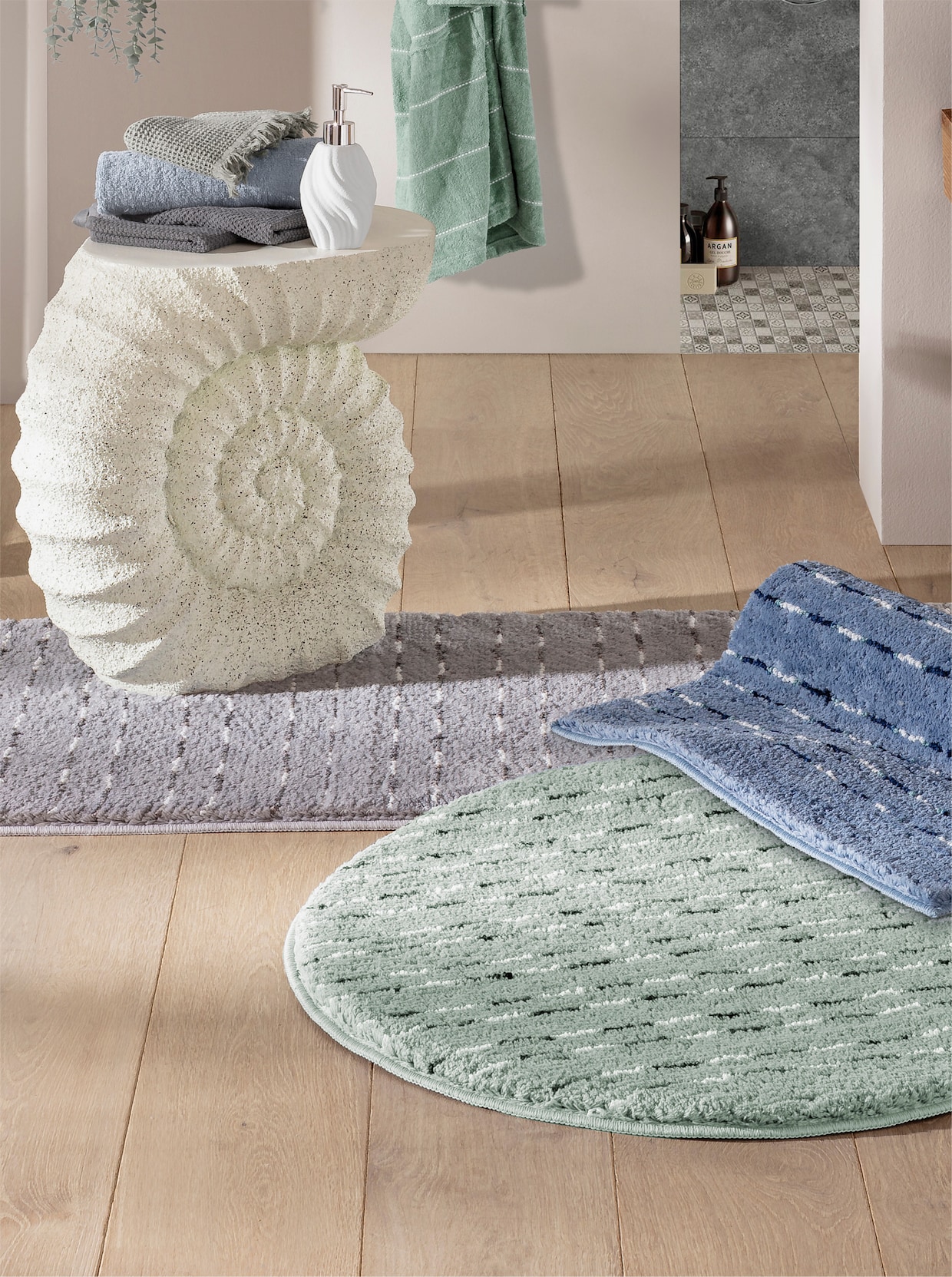 heine home Beistelltisch - natur-anthrazit