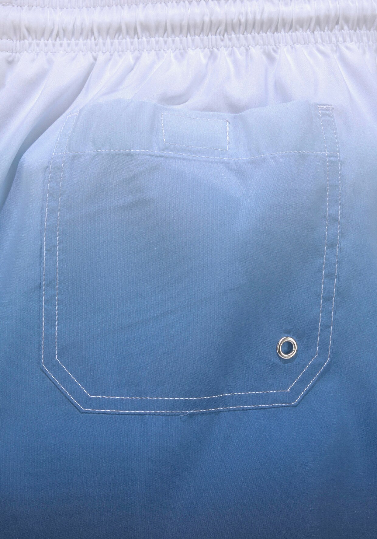 Buffalo Badeshorts - weiß-blau