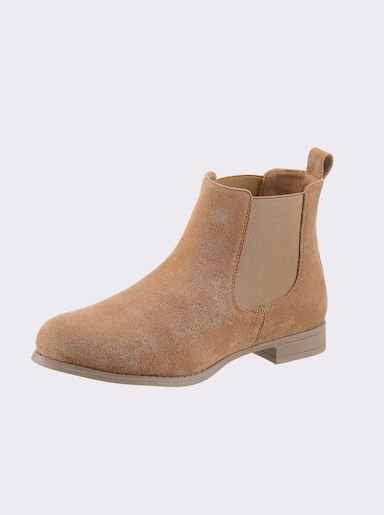 Laarsje met elastische inzetten - camel
