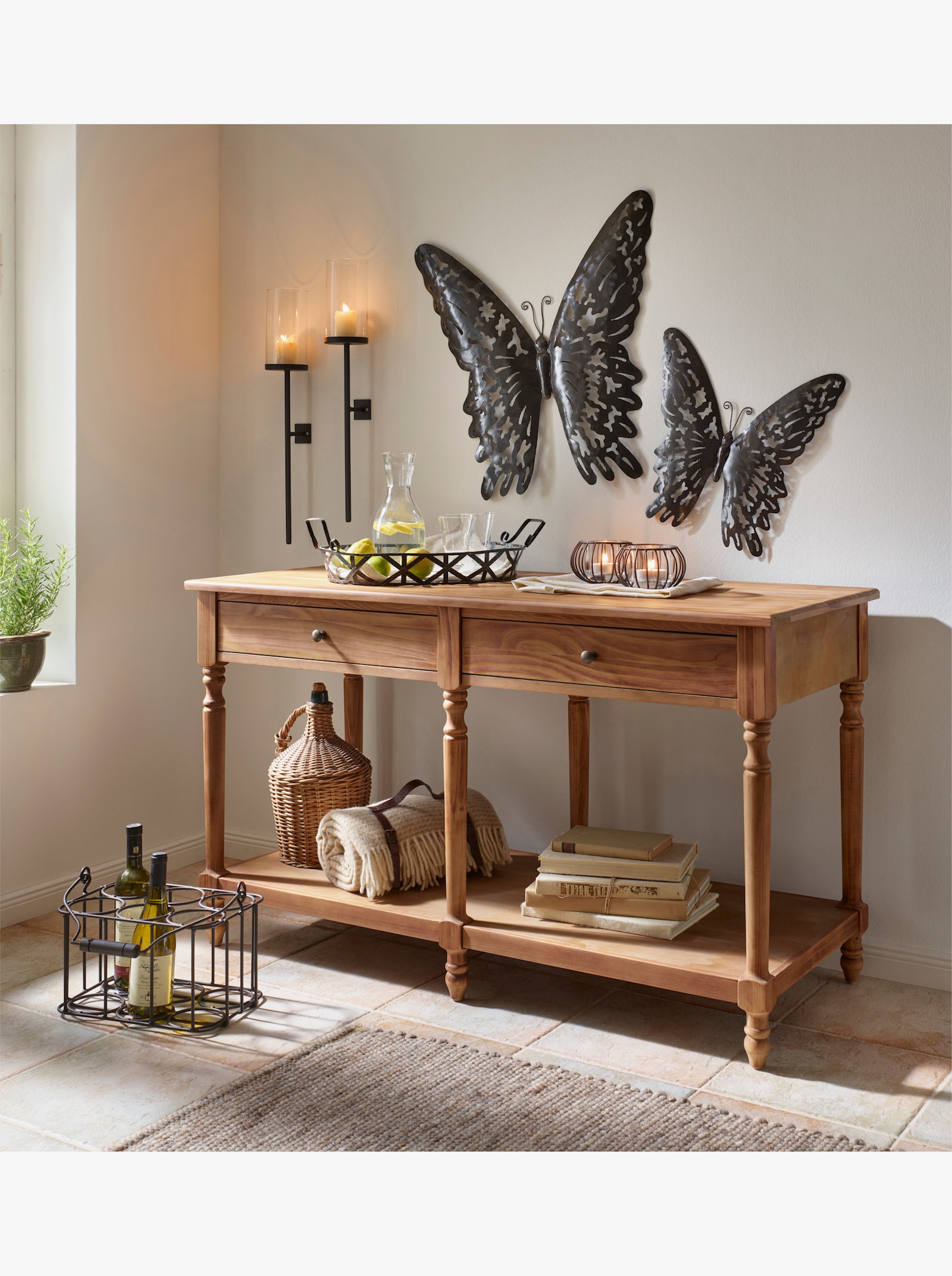 heine home Windlicht - schwarzbraun