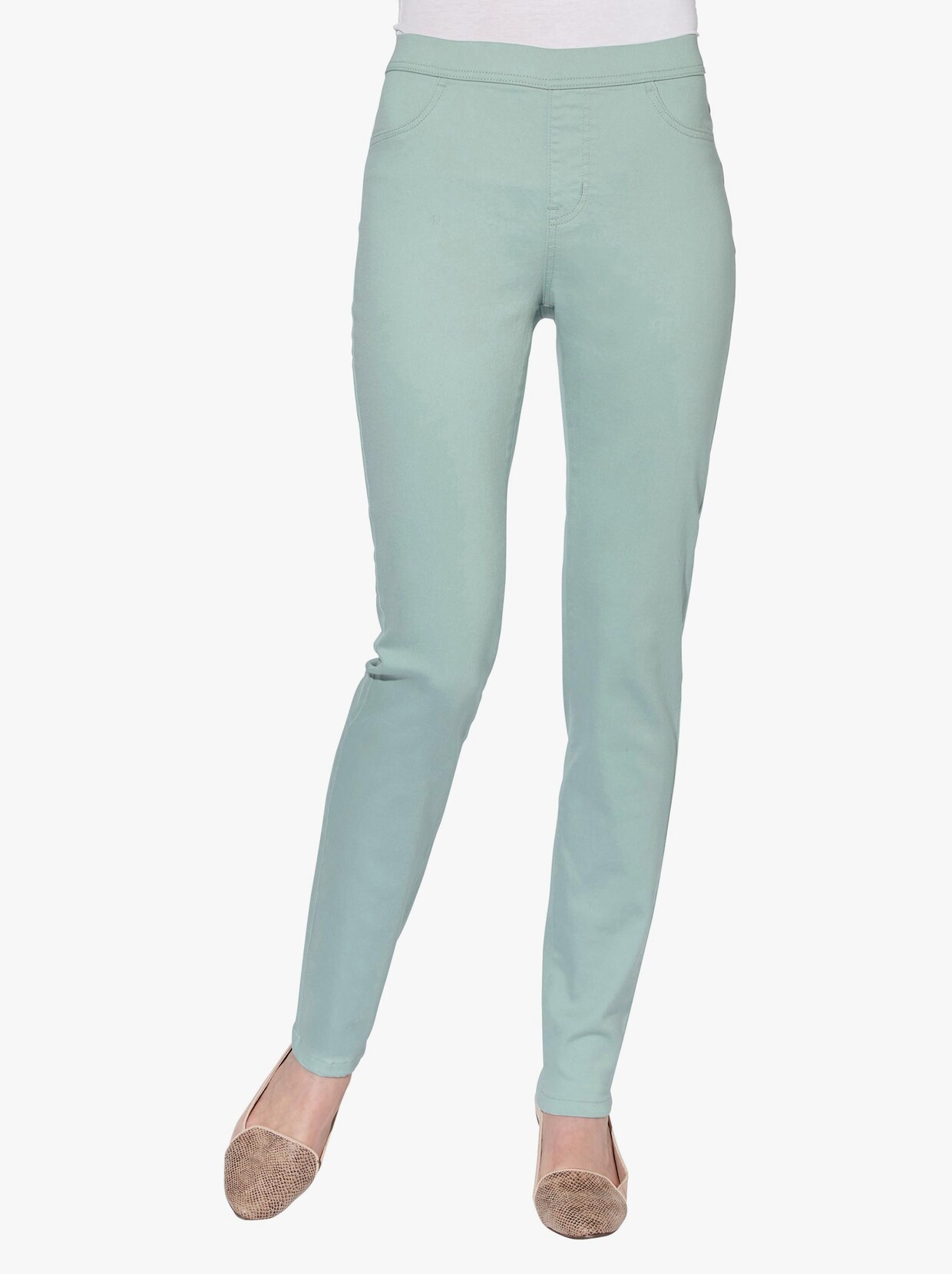 Jeggings - kalkmint