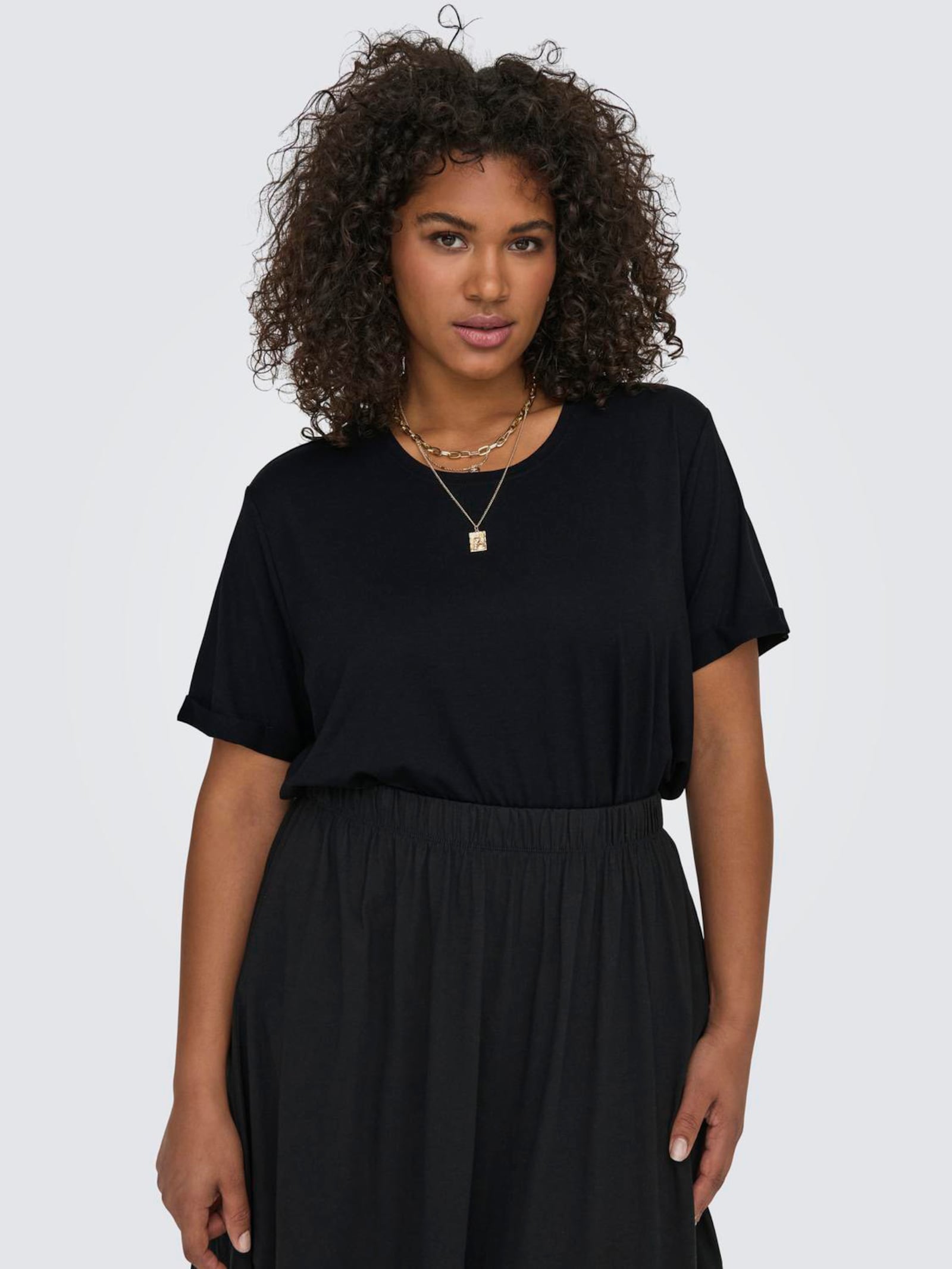 Kurzarmshirt - black