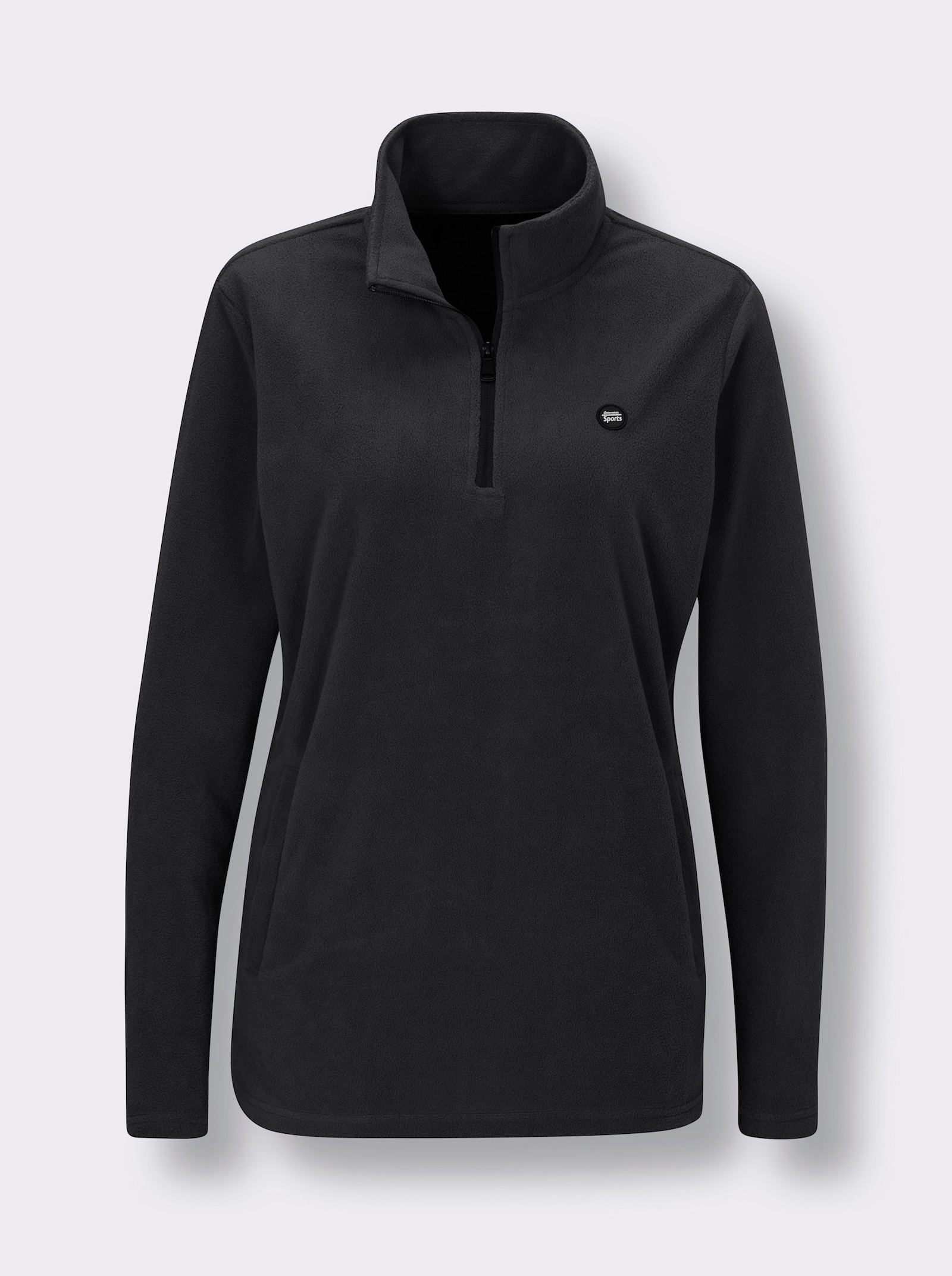 Catamaran Sports Fleeceshirt mit 2 Leistentaschen - schwarz