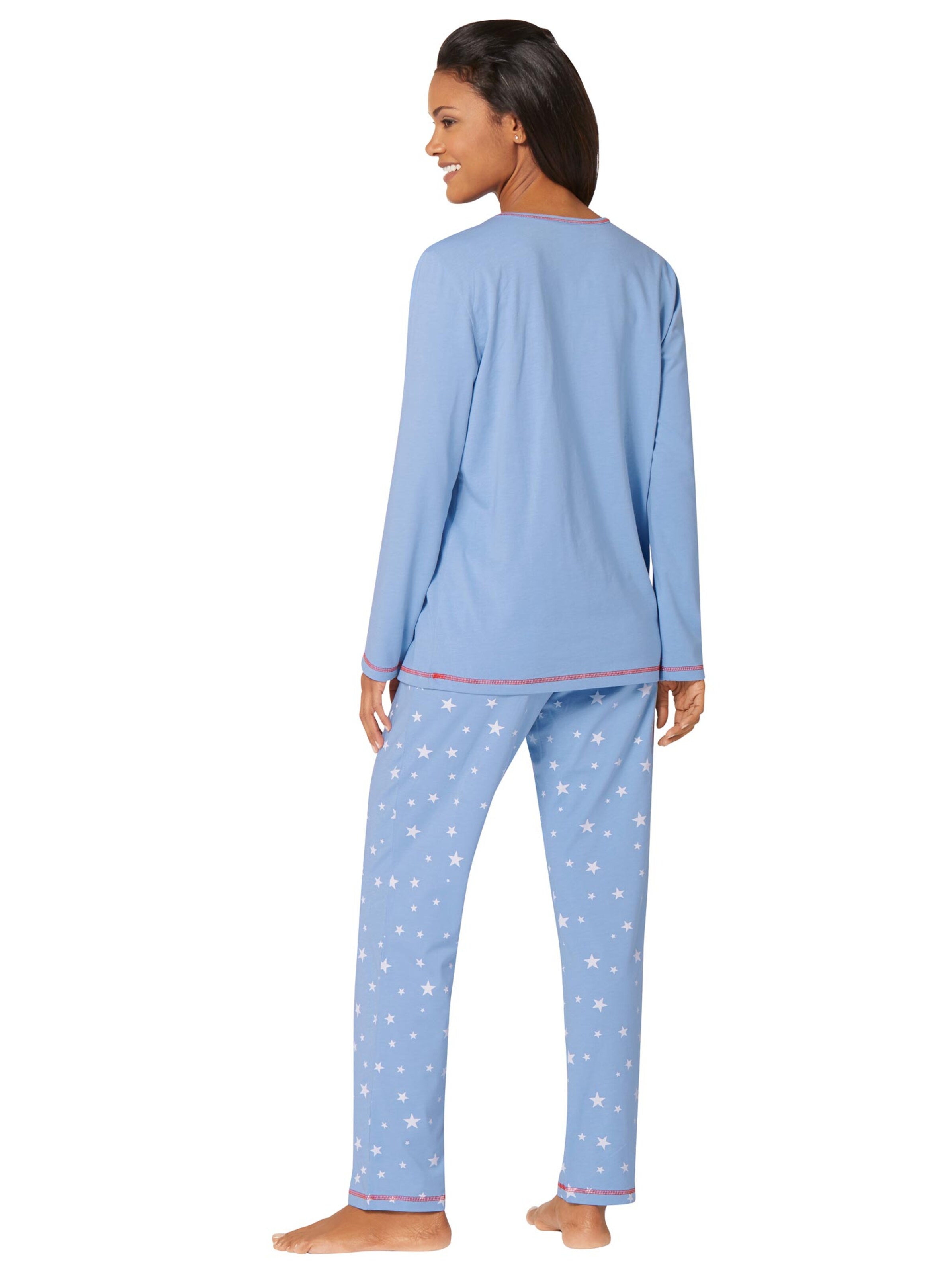 wäschepur Schlafanzüge - blau-bedruckt + blau