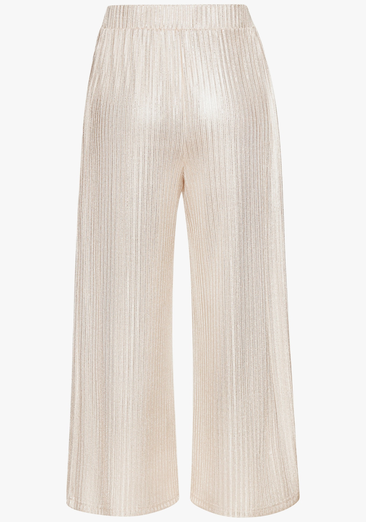 LASCANA palazzo-broek - beige/goudkleur