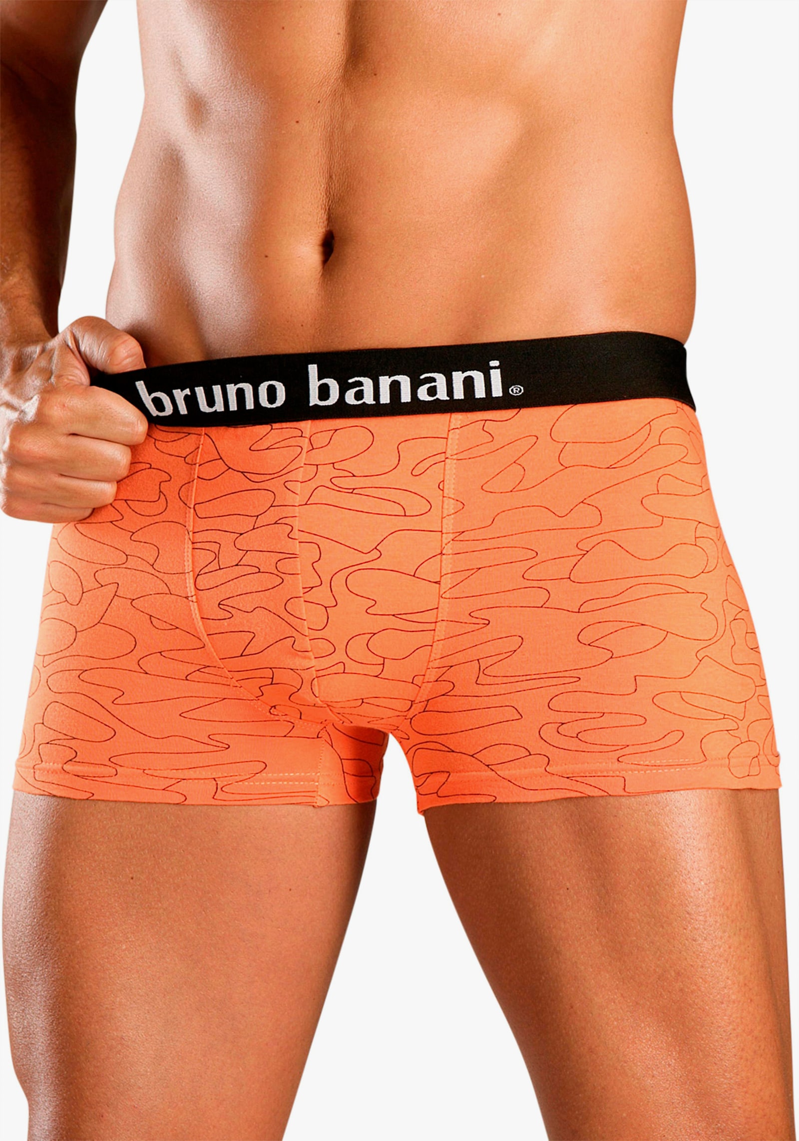 Bruno Banani Boxer - blauw bedrukt, oranje bedrukt, turquoise bedrukt, lila bedrukt