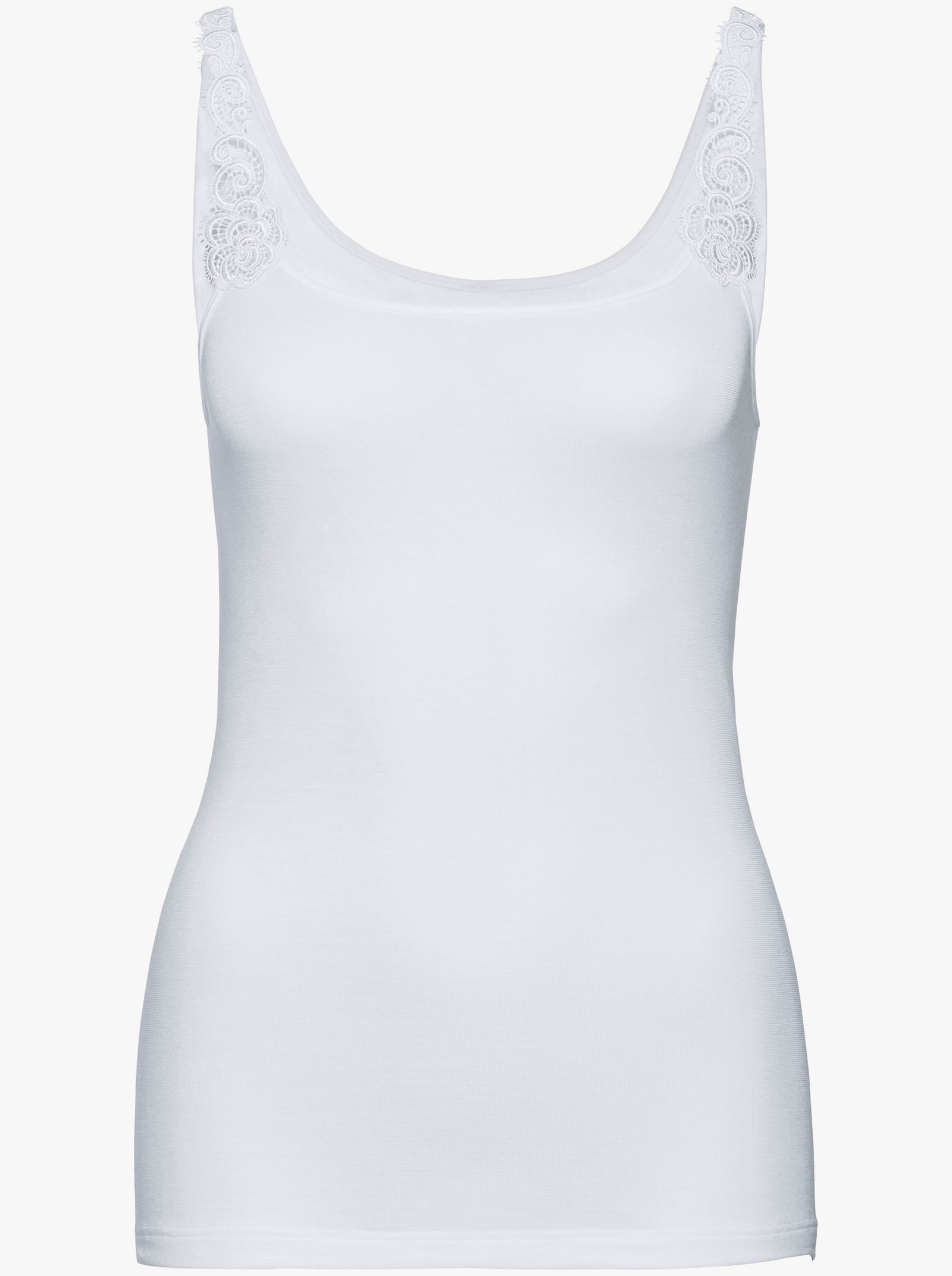 comazo Košilka s ramínky z mikromodalu - bílá + šampaňská