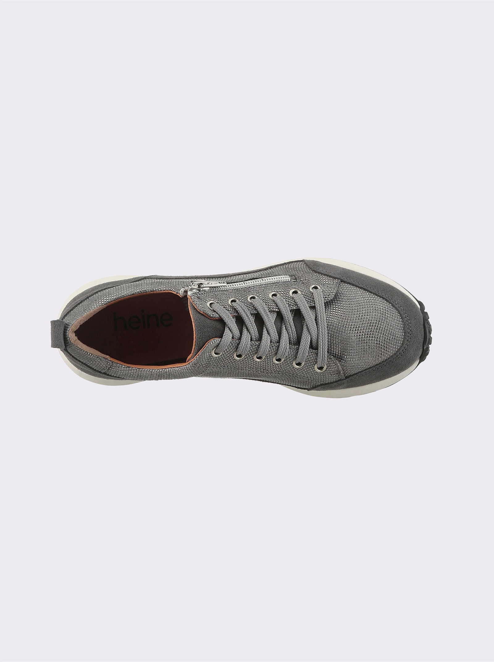 heine Sneaker - grau-grau-metallic