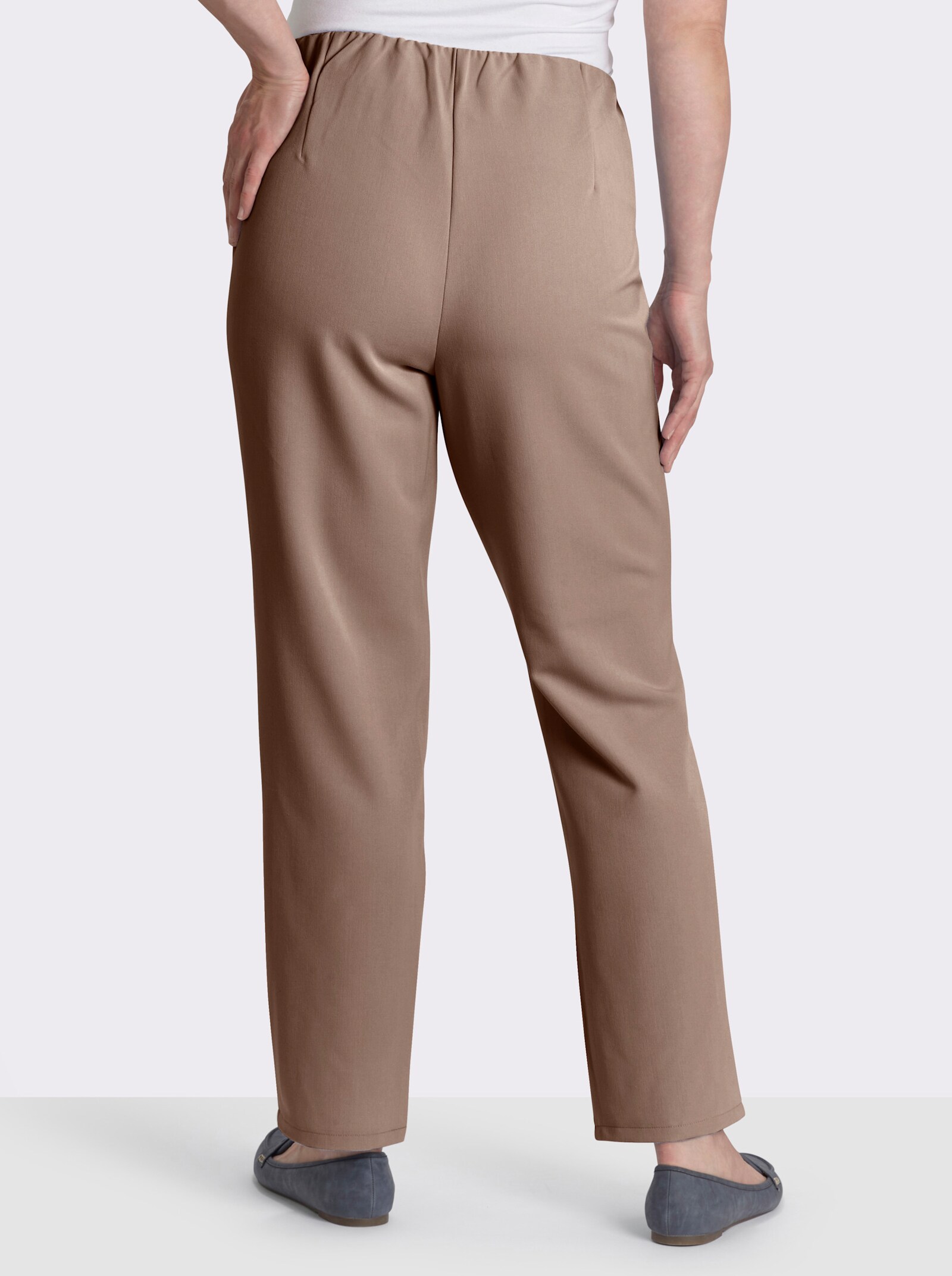 Stretch-Hose mit innenliegendem Dehnbund - beige