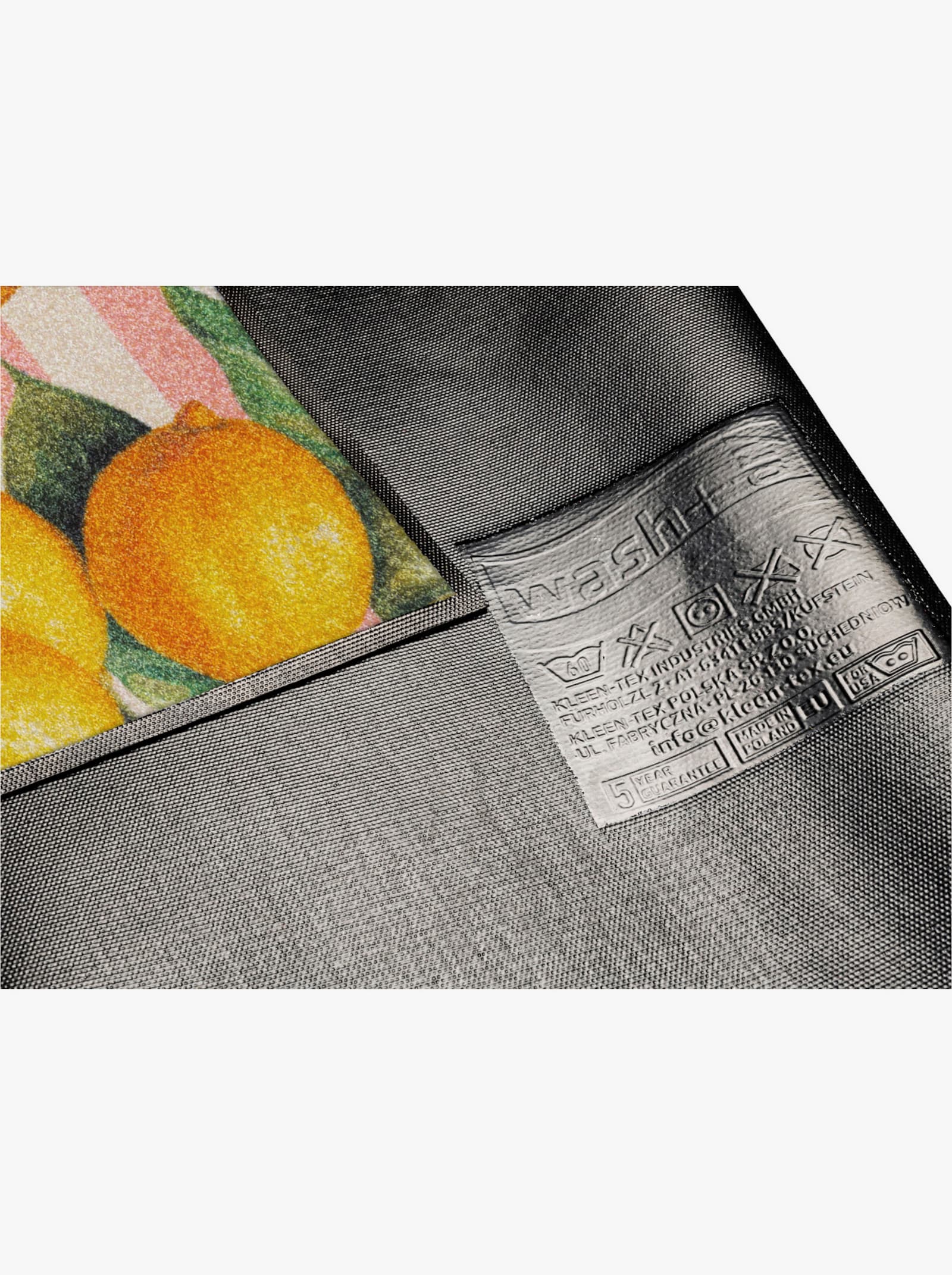 wash+dry by Kleen-Tex Fußmatte - grün-orange