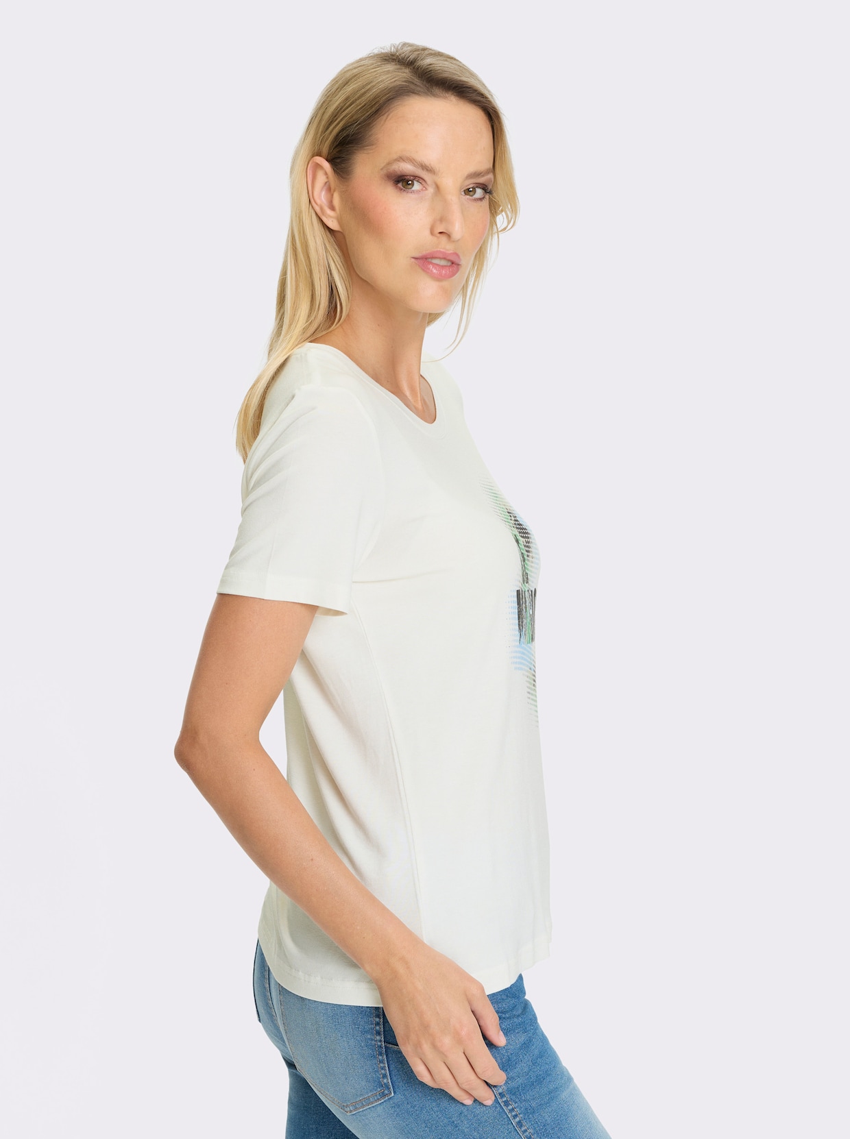 heine Kurzarmshirt - ecru
