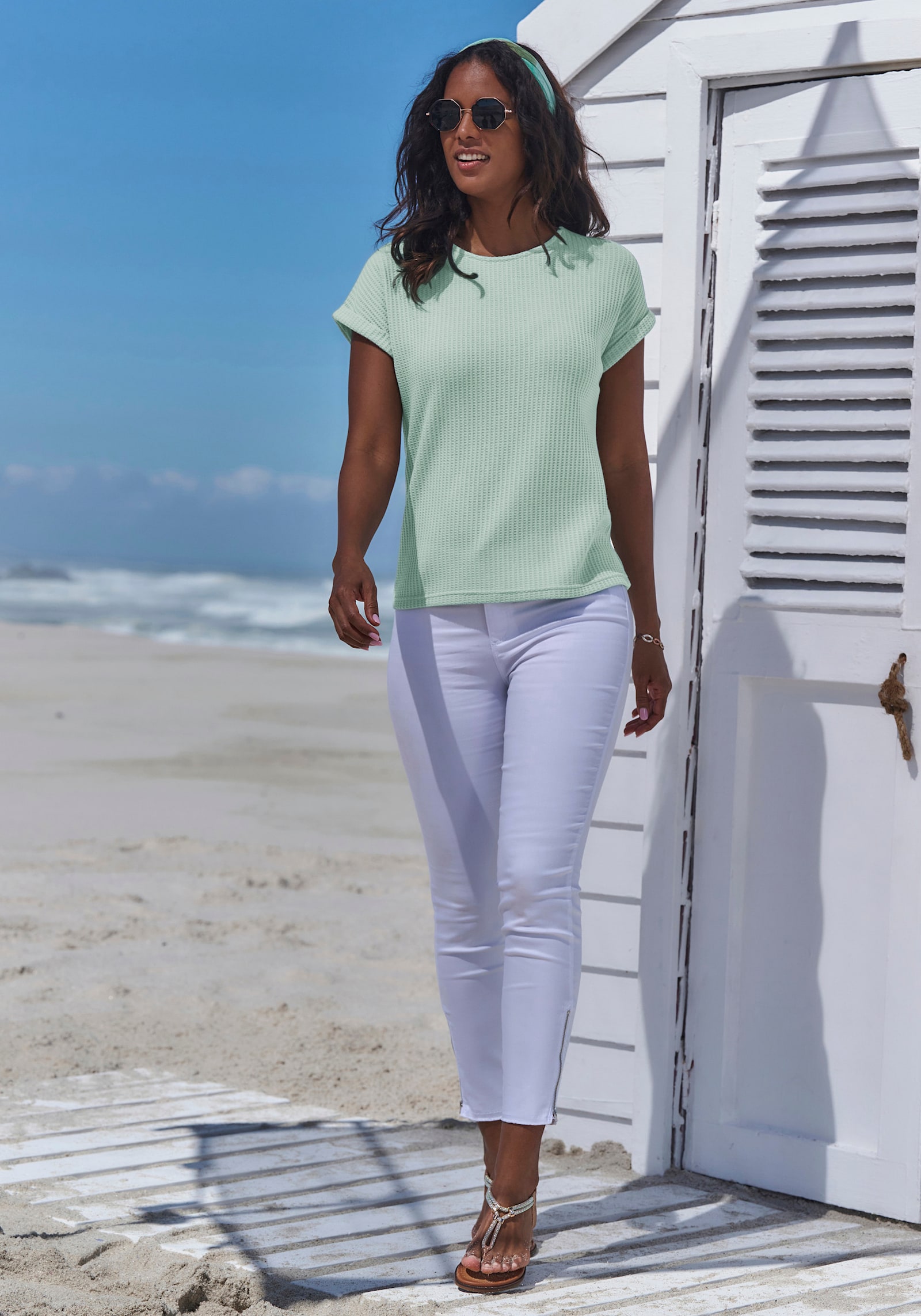 Vivance Kurzarmshirt - mint